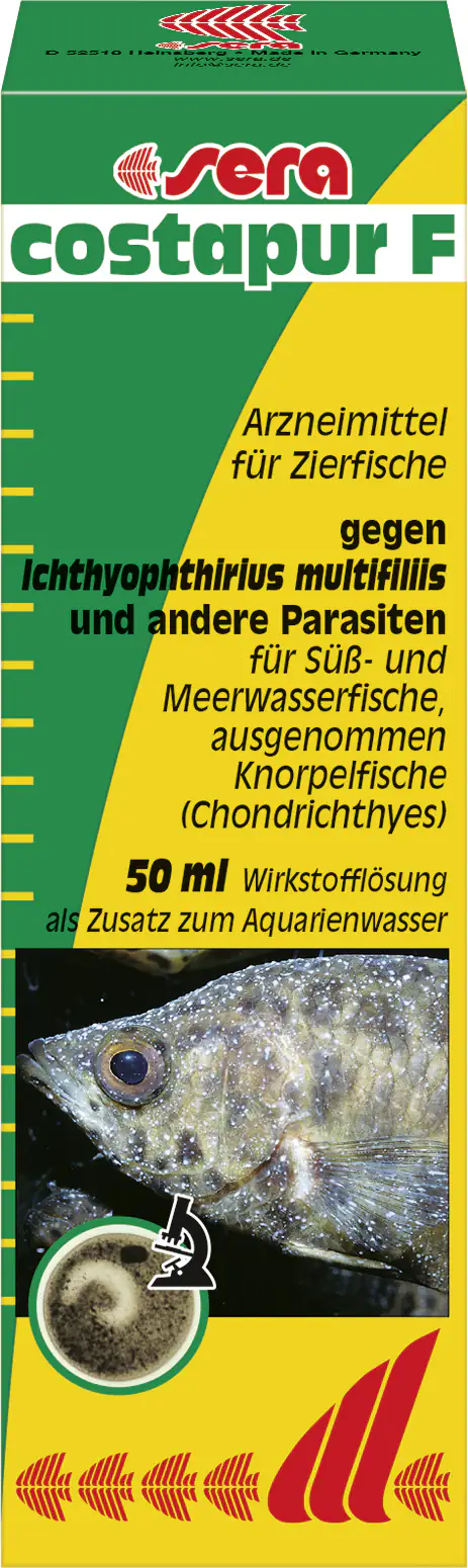 Sera Arzneimittel für Aquariumfische costapur F gegen Parasiten 50 ml