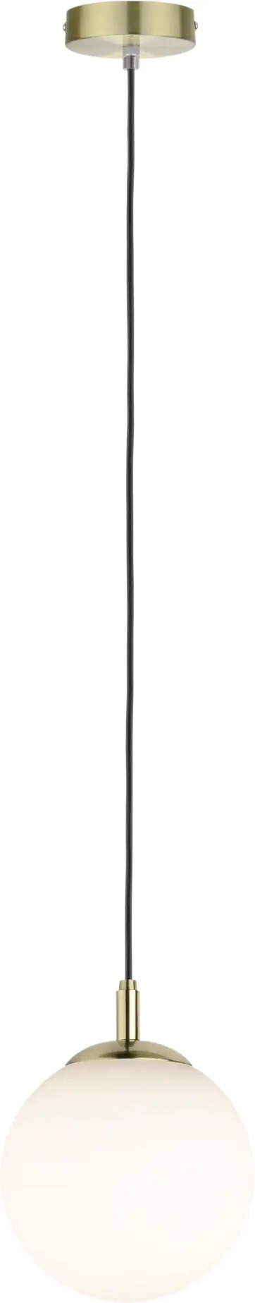 Paulmann Pendelleuchte Neordic Menja Weiß, Messing gebürstet, max 20W