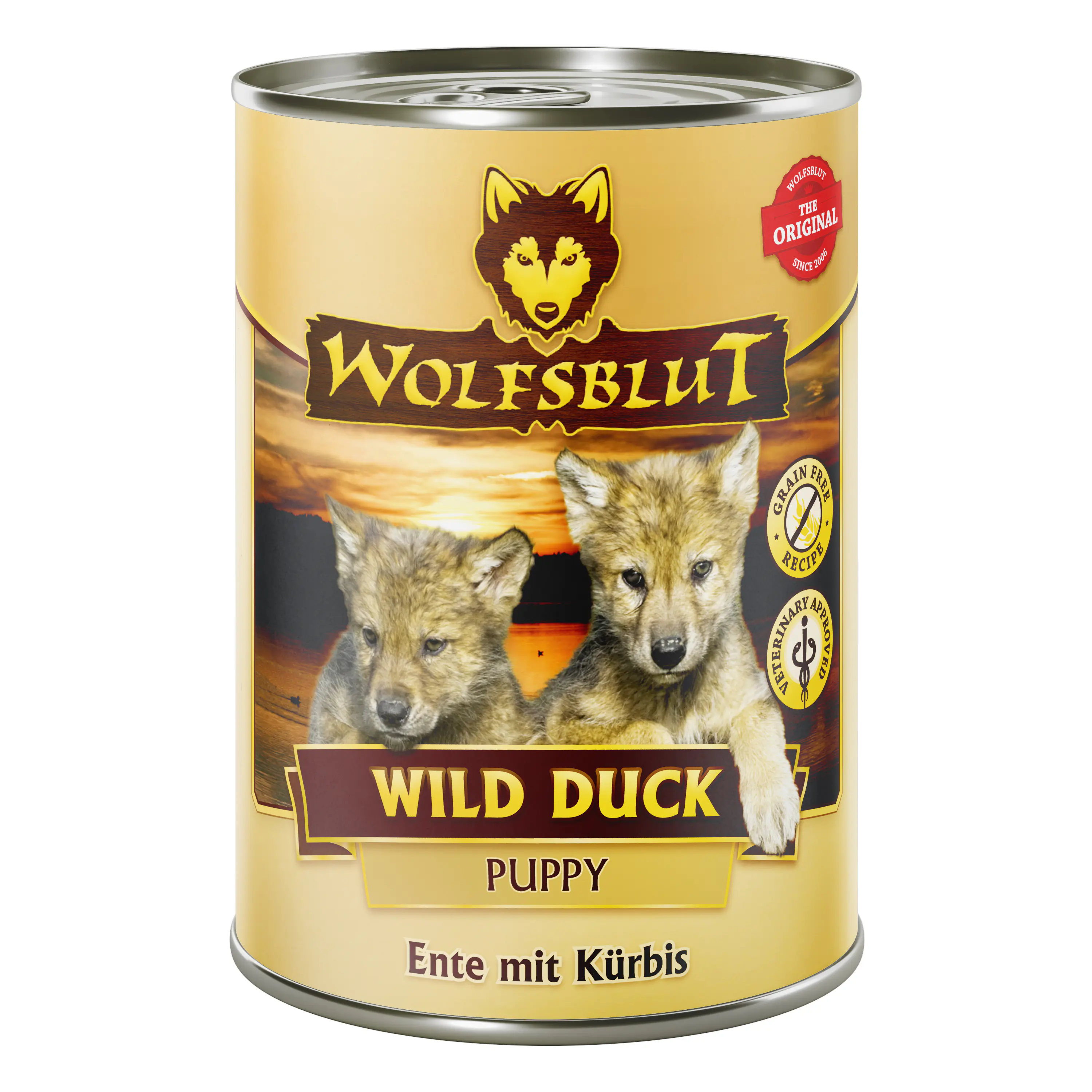 Wolfsblut Hundenassfutter Wild Duck Puppy getreidefrei 395 g Ente & Kürbis