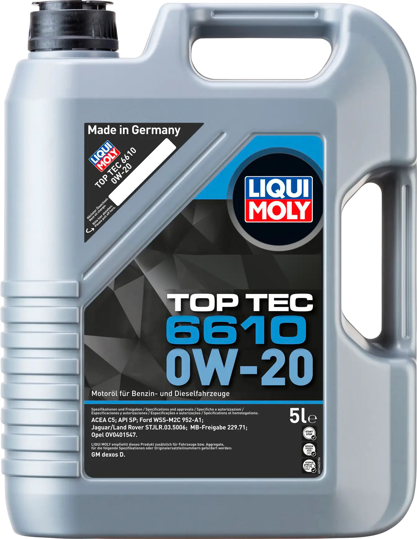 Liqui Moly Motoröl Top Tec 6610 0W-20 5L