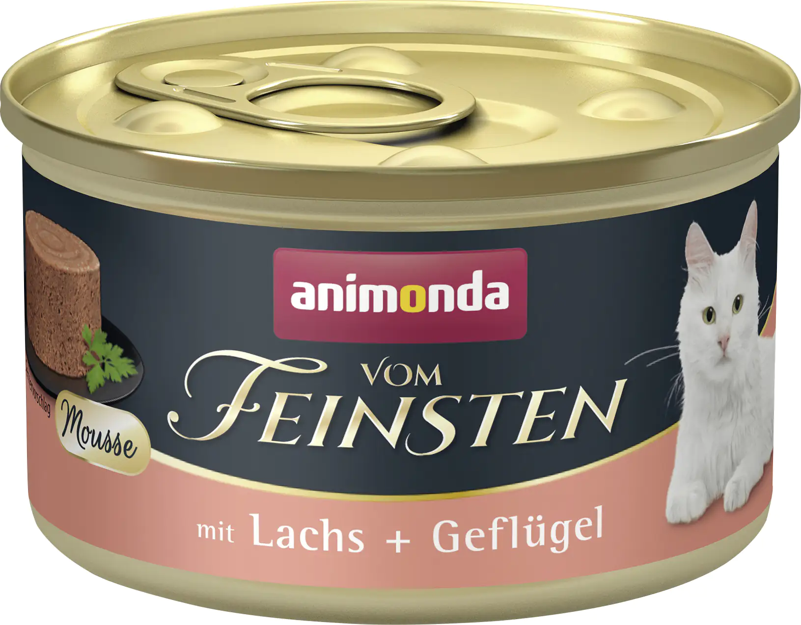 Animonda vom Feinsten Katzenfutter Lachs und Geflügel Mousse 85 g