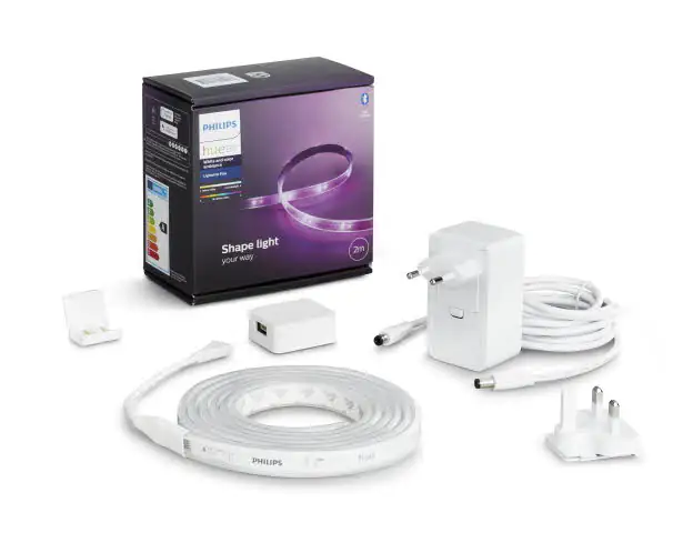 8718699703424_1 Philips Hue LED Lightstrip White & Color Ambiance Plus weiß RGBW 2 m Basis