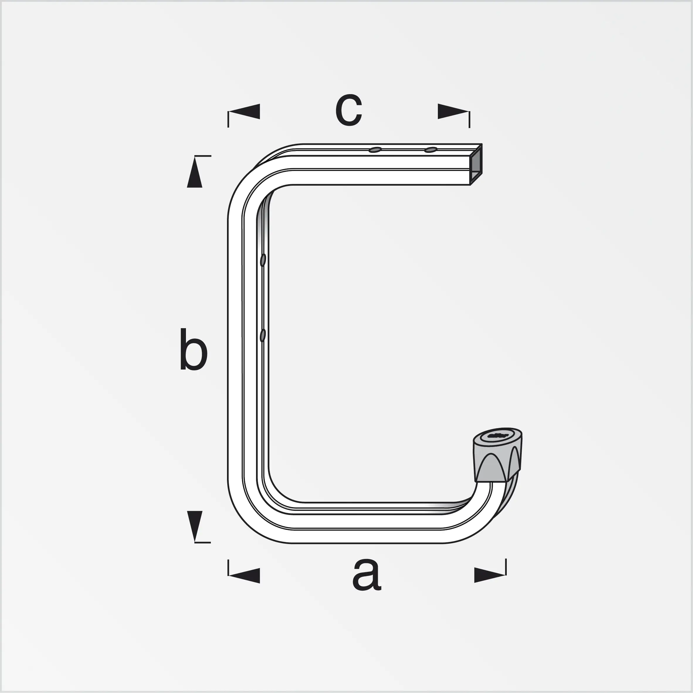 coaxis®-Wand- und Deckenhaken 150 x 255 x 155 mm Kappe schwarz coaxis®-Wand- und Deckenhaken 150 x 255 x 155 mm Kappe schwarz