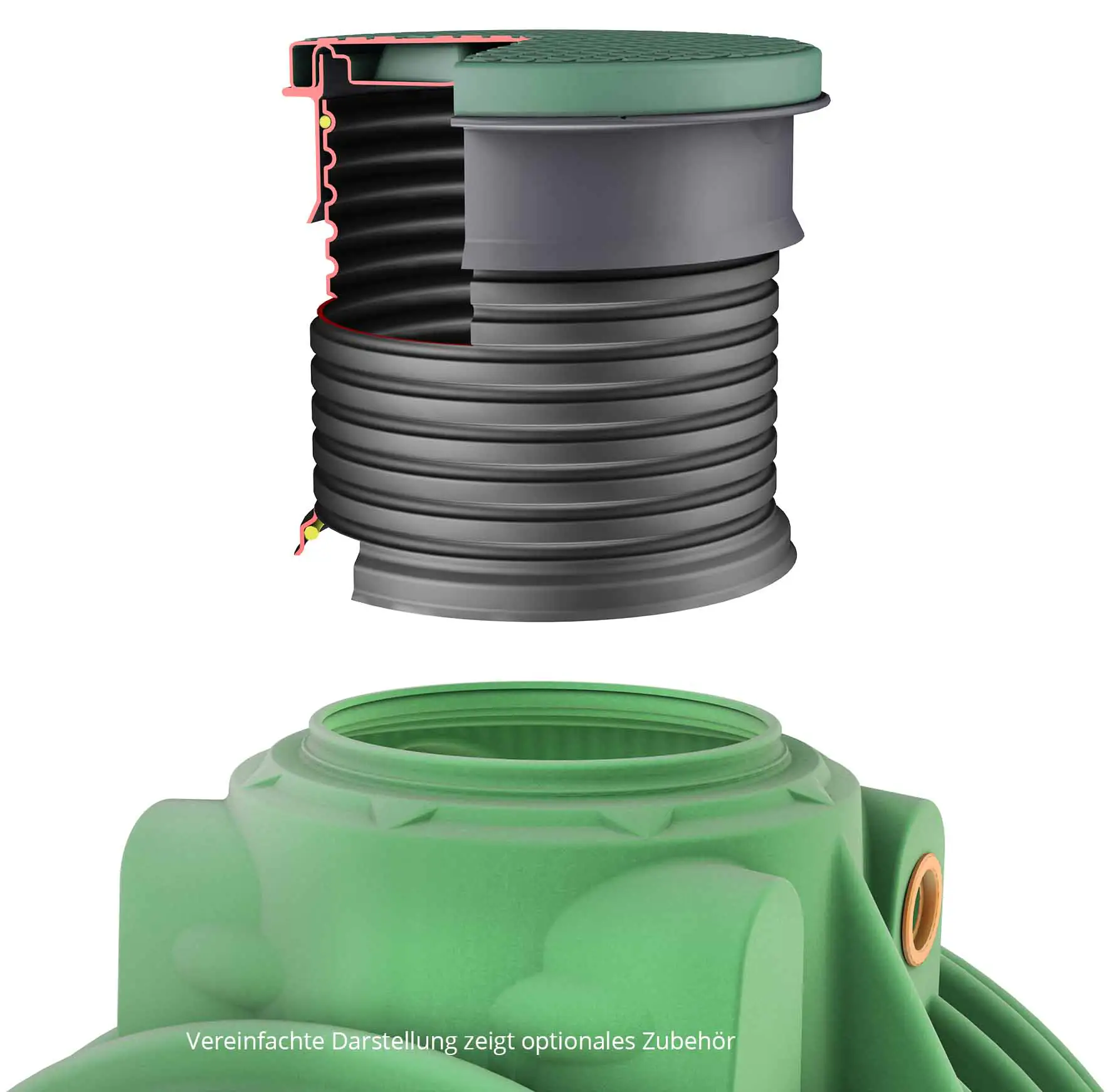 Garantia Teleskop-Domschacht Columbus für 4rain Regenwasser Erdtank Mono