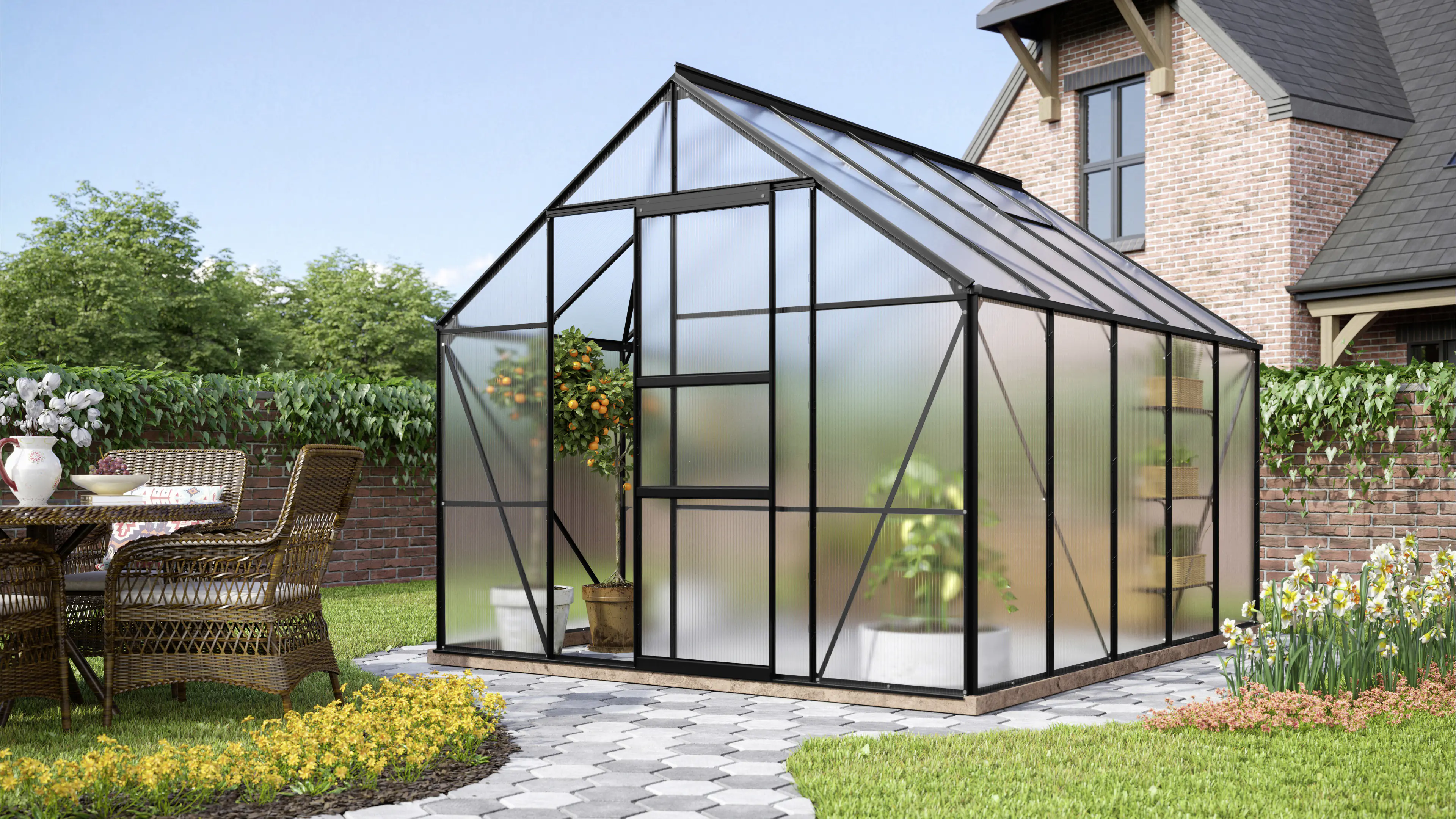 Vitavia Gewächshaus Merkur 8300 254 x 317 cm 6 mm Hohlkammerplatten