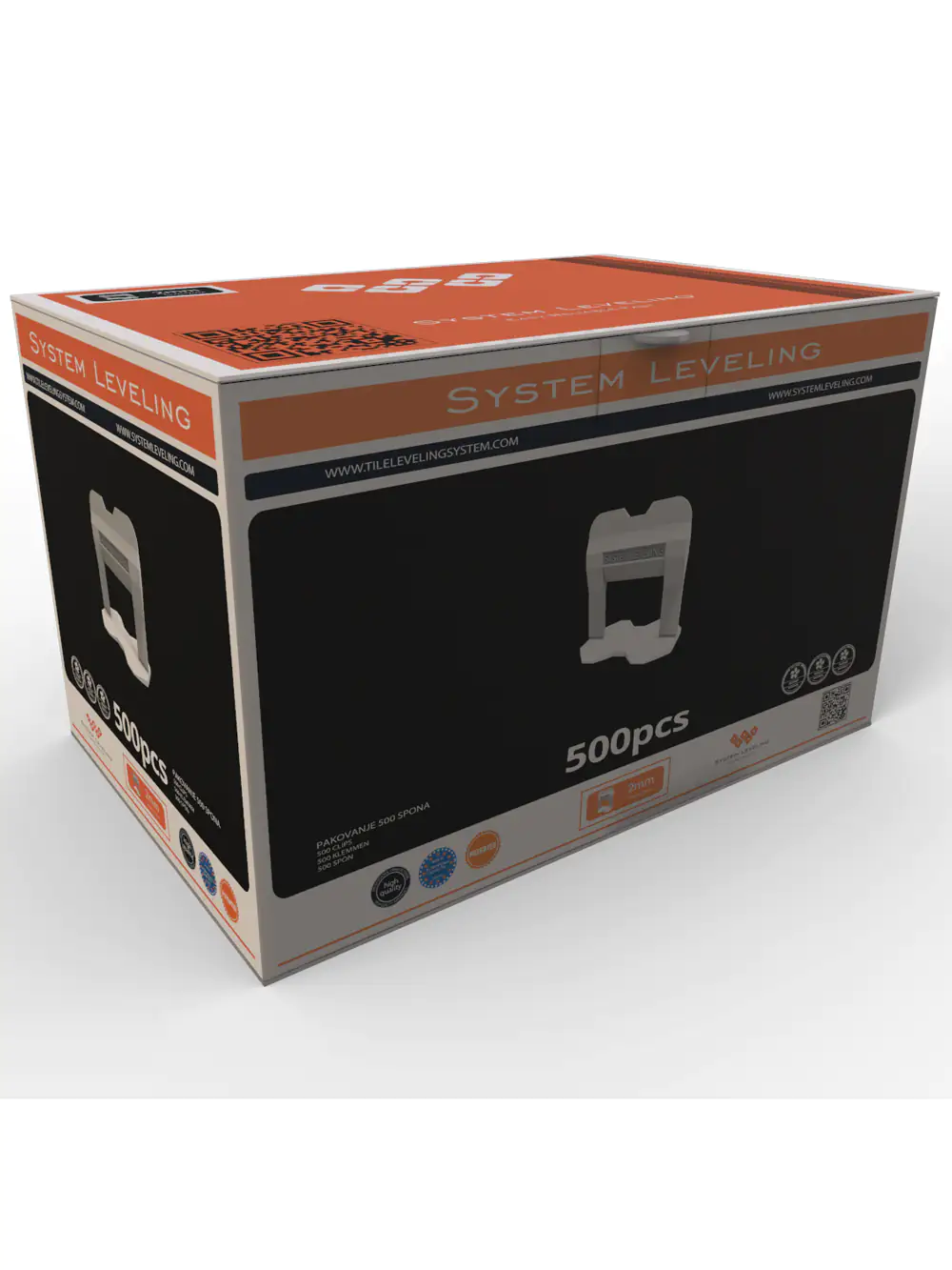 8606107981604 System Leveling Fliesen-Nivellierklemme Fugenbreite 2 mm 500 St transparent