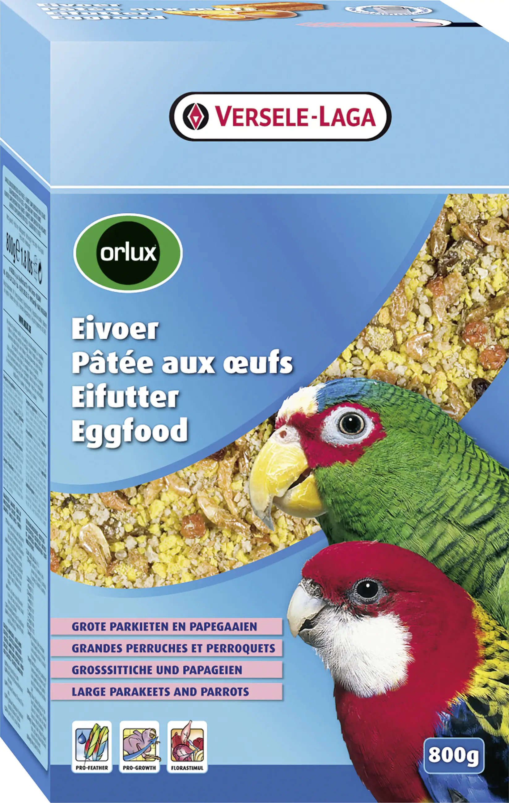 Orlux Eifutter Trocken Großsittiche & Papageien 800 g
