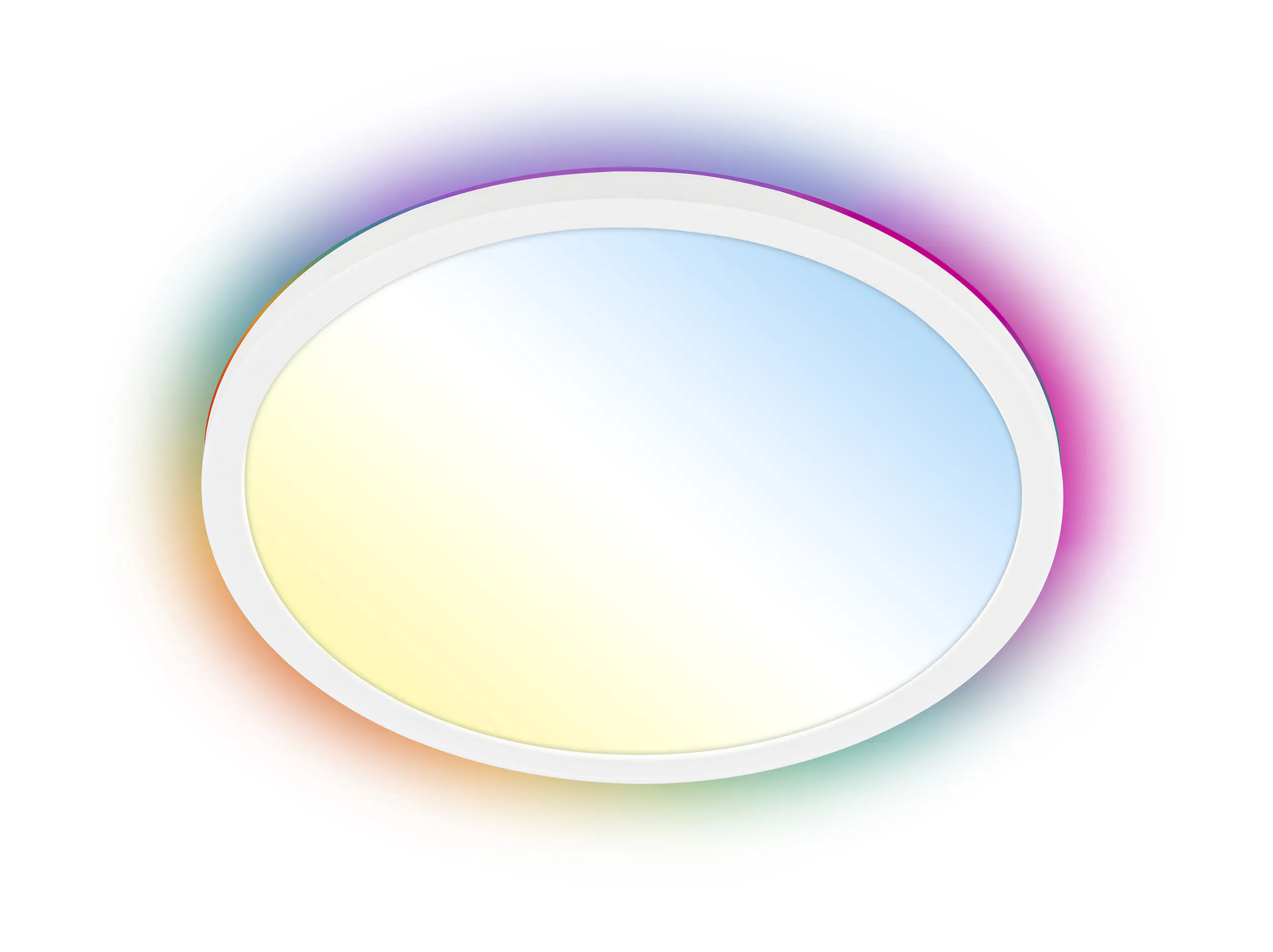 Briloner LED-Panelleuchte Slim Ø 29 cm weiß dimmbar RGB