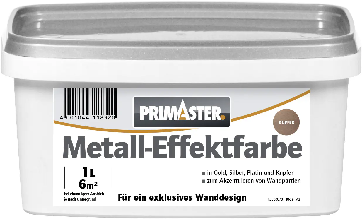 Primaster Metall-Effektfarbe 1 L kupfer seidenglanz