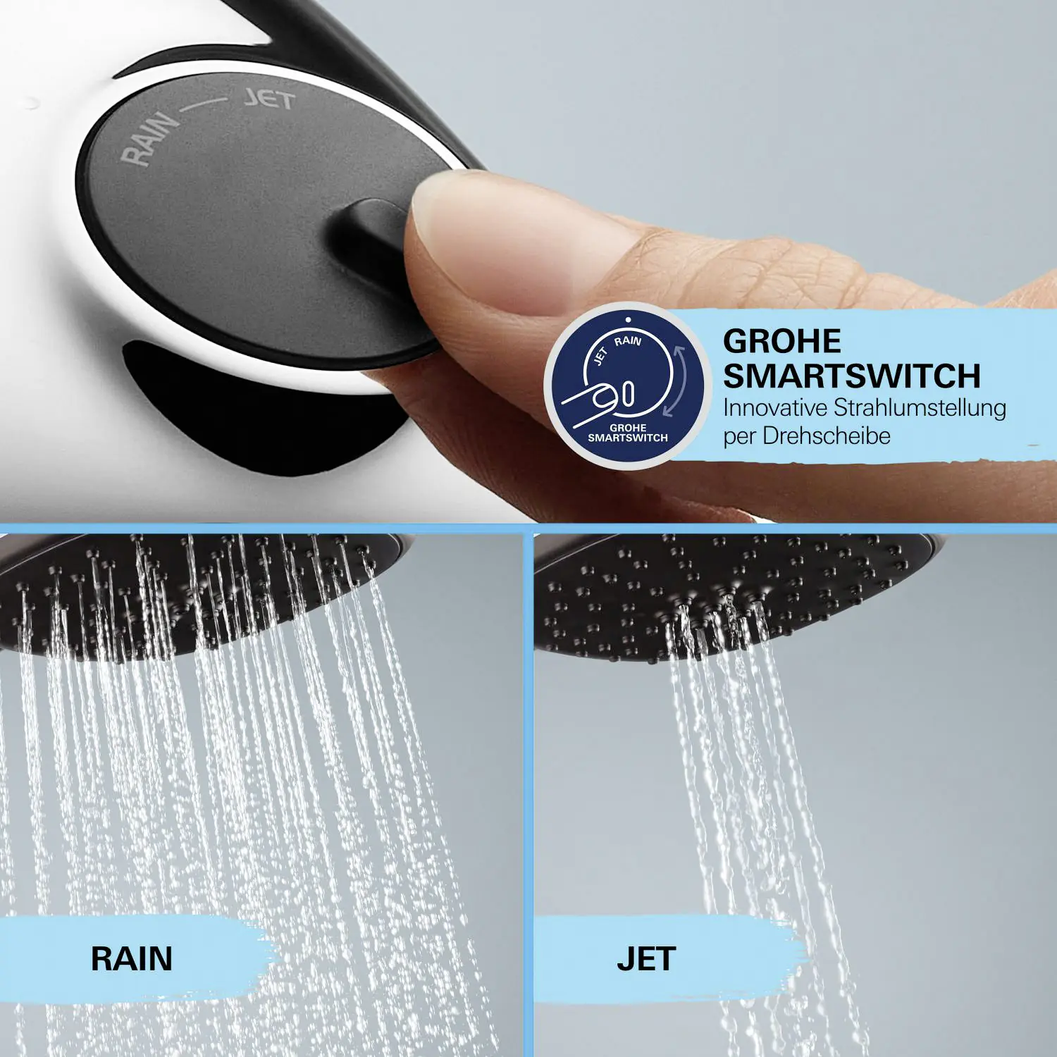 Grohe Handbrause 2 Strahlarten Vitalio Start 110 chrom