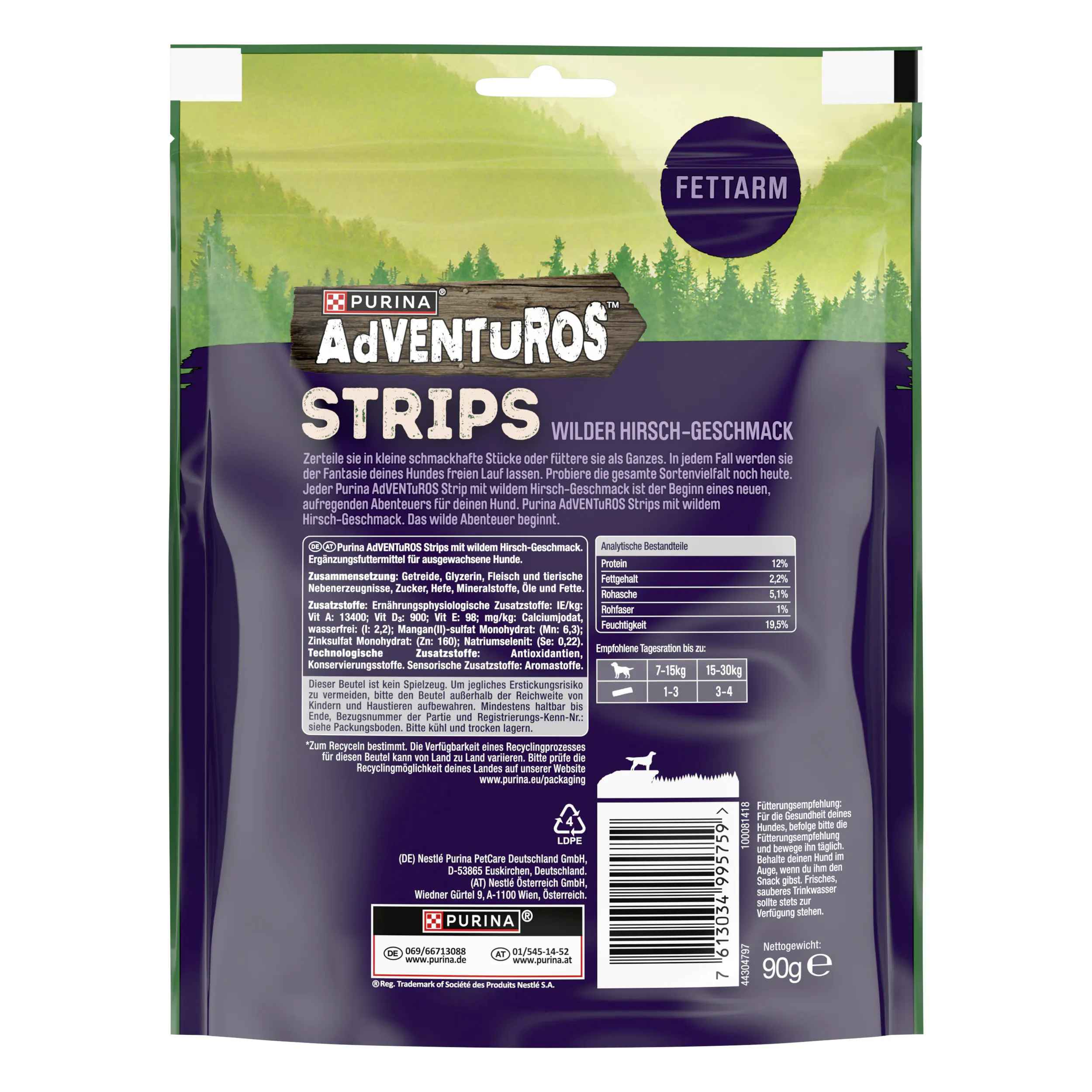 Adventuros mit Hirschgeschmack 90 g