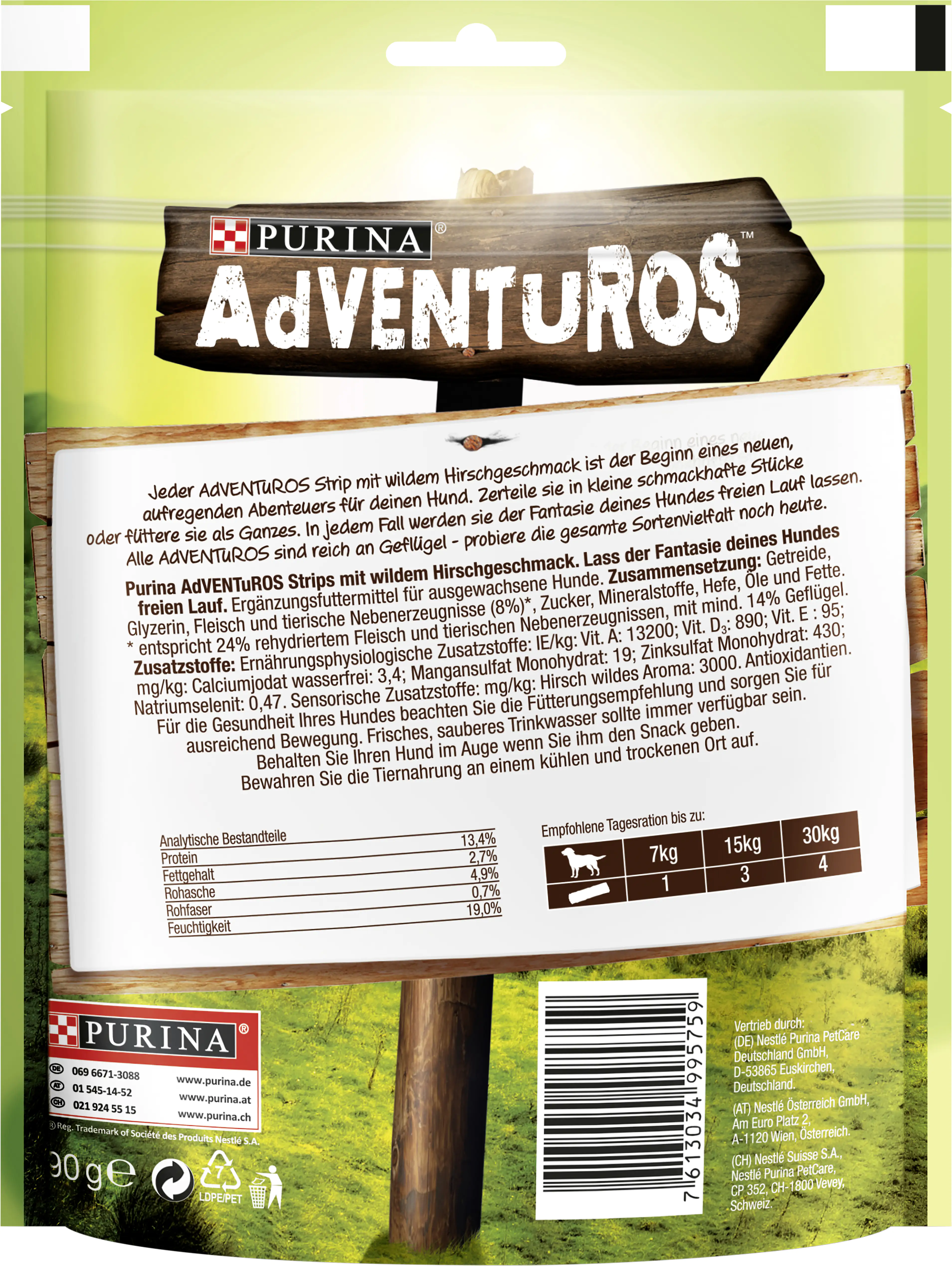 7613034995759_1895664 Adventuros mit Hirschgeschmack 90 g