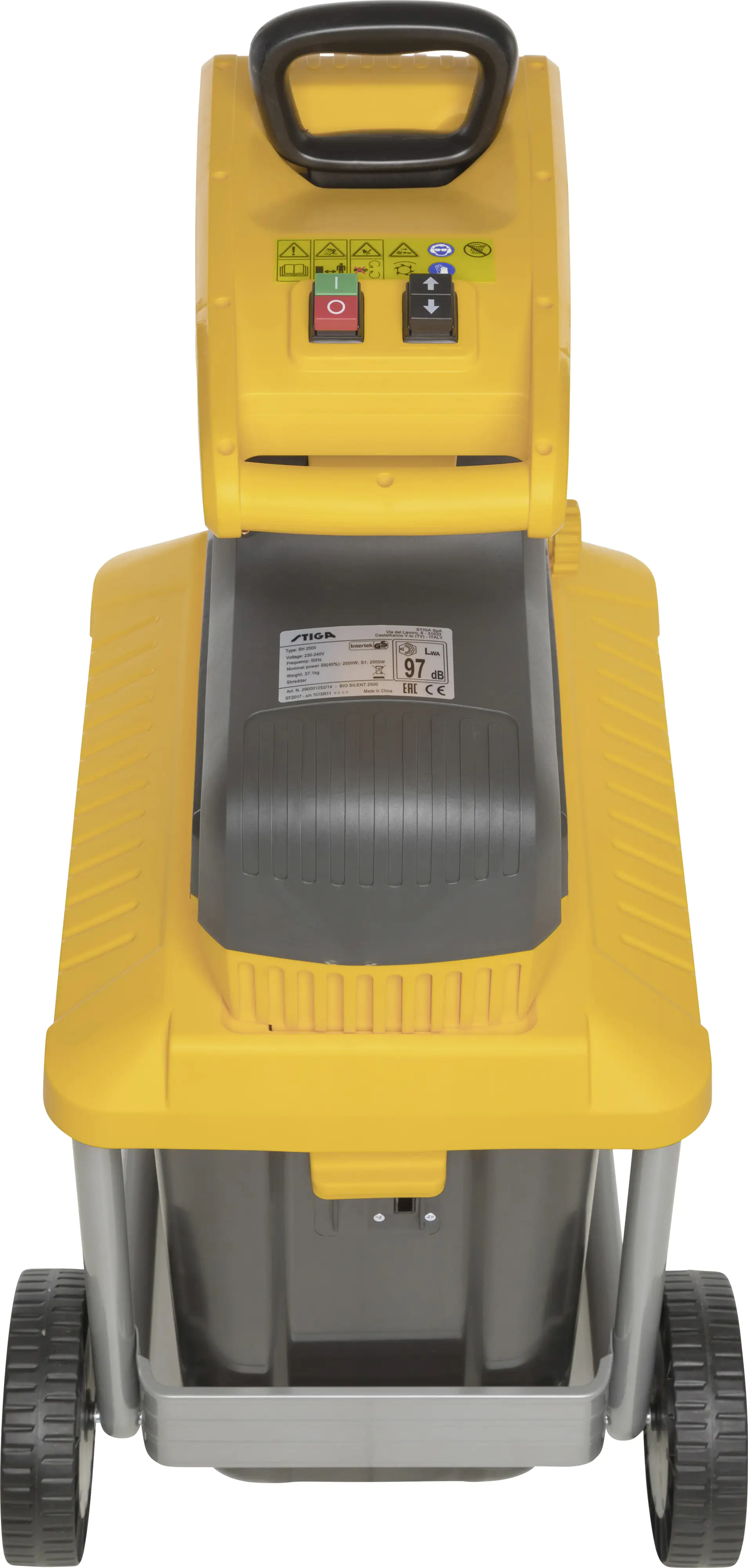 Stiga Elektro Häcksler BIO SILENT 2500 2.500 Watt, max. Aststärke Ø 40 mm Stiga Elektro Häcksler BIO SILENT 2500 2.500 Watt, max. Aststärke Ø 40 mm