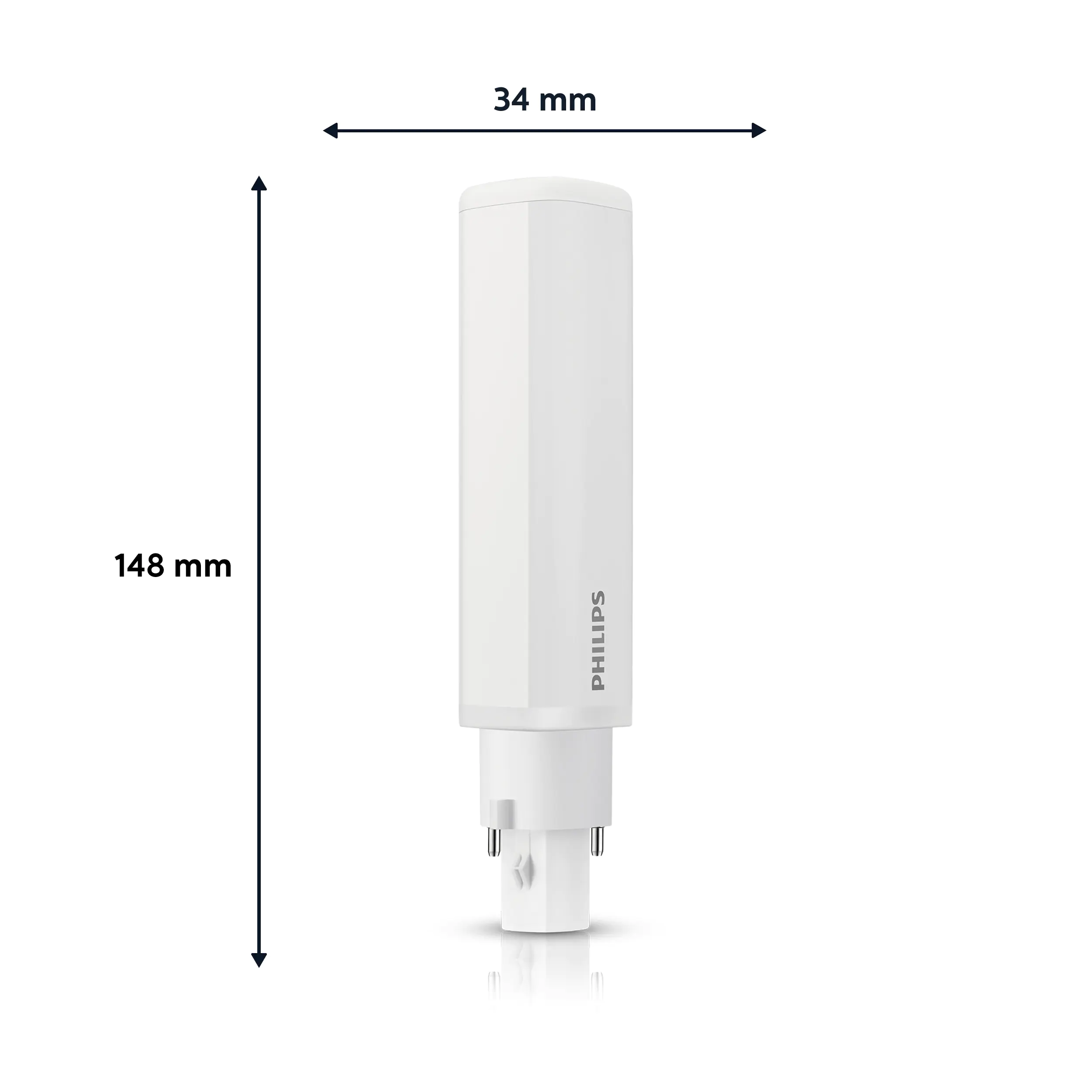 Philips LED-Leuchtmittel CorePro LED PLC 6,9W 830 2P G24d-2 neutralweiß matt