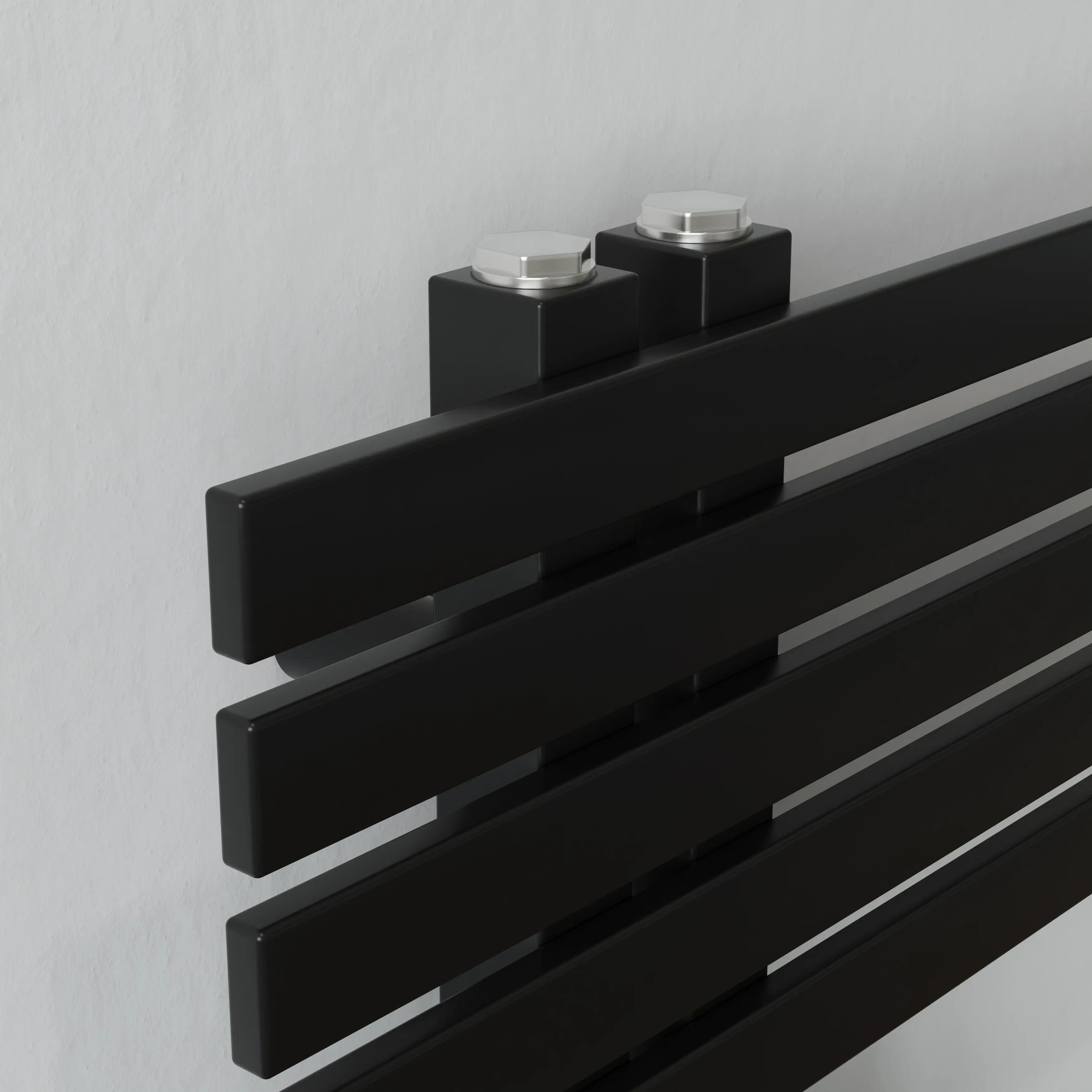 Ximax Handtuchheizkörper P2 Scale 142 x 65 cm 554 Watt schwarz matt