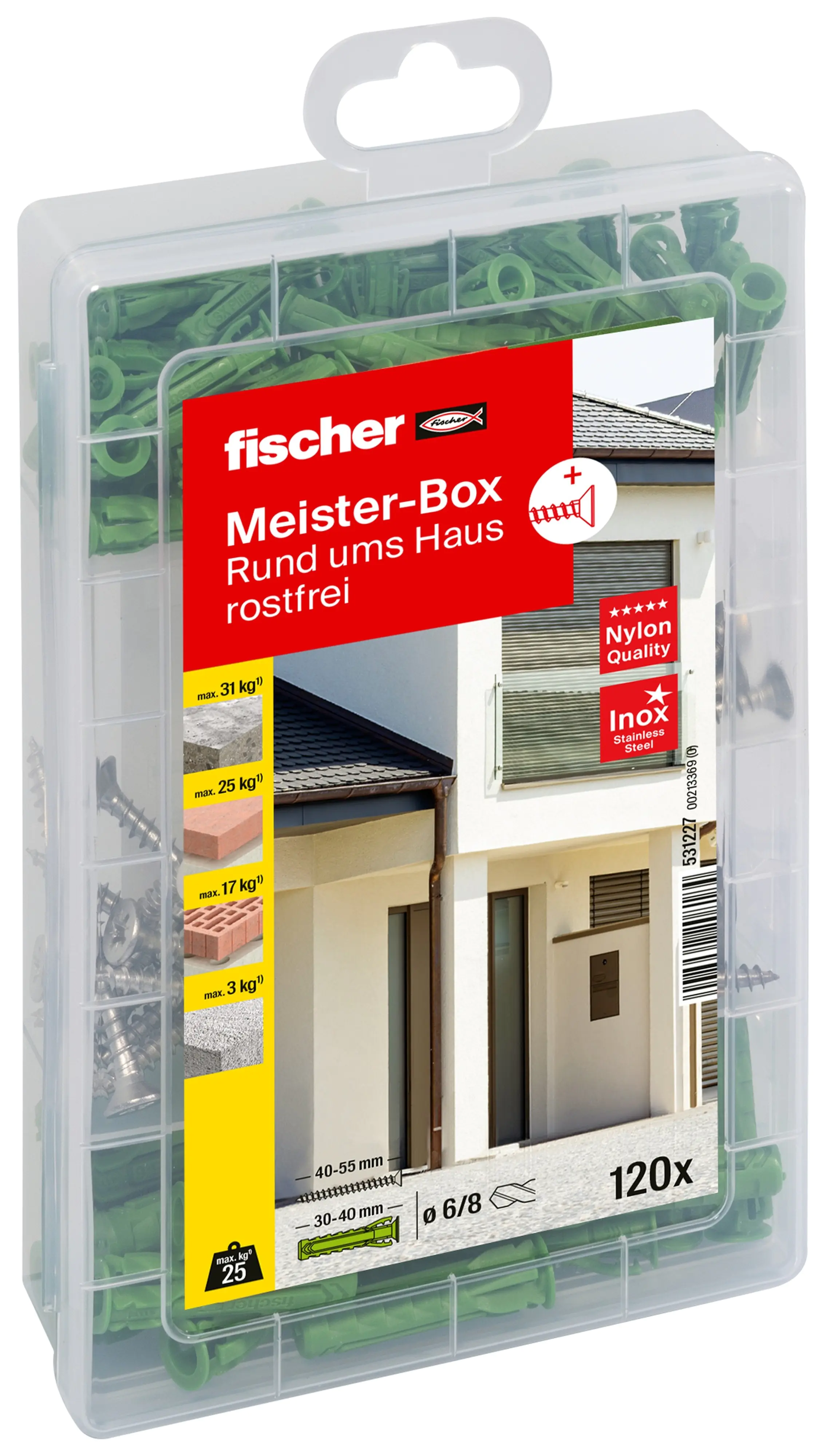 Fischer Dübel SX Green Meisterbox - 120 Stück Fischer Dübel SX Green Meisterbox - 120 Stück