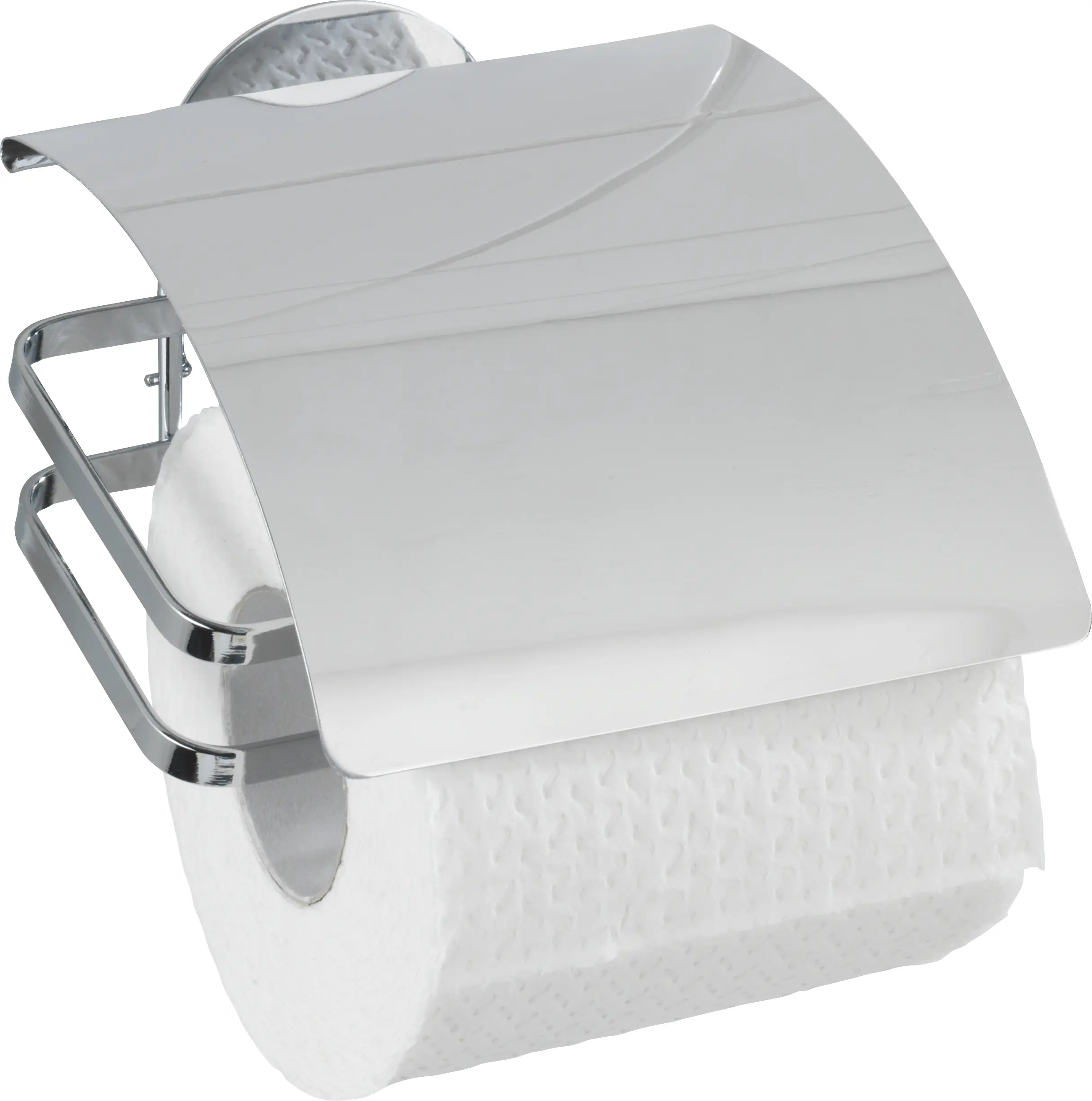 Wenko Toilettenpapierhalter Edelstahl Turbo-Loc Cover