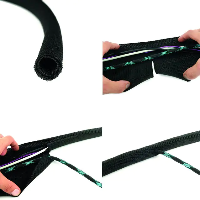 Schwaiger Kabelschlauch LTC Cable Tube Ø 25-40 mm, 2 m, schwarz