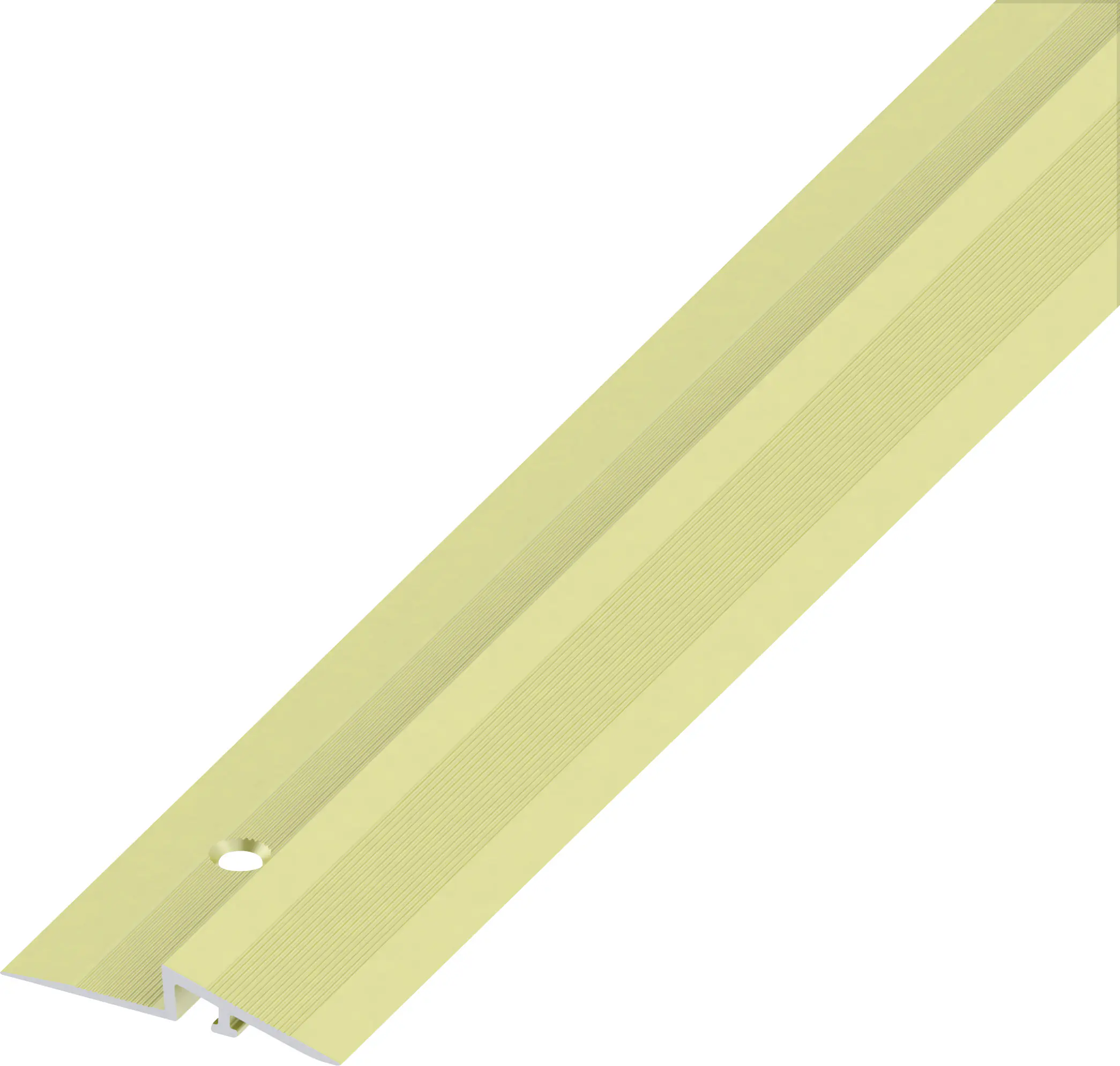 alfer Rampen-Profil 1 m, 38 x 4.2 mm Aluminium eloxiert messing