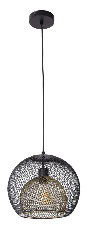 Globo Hängeleuchte Selina 30 x 150 cm Ø x H schwarz