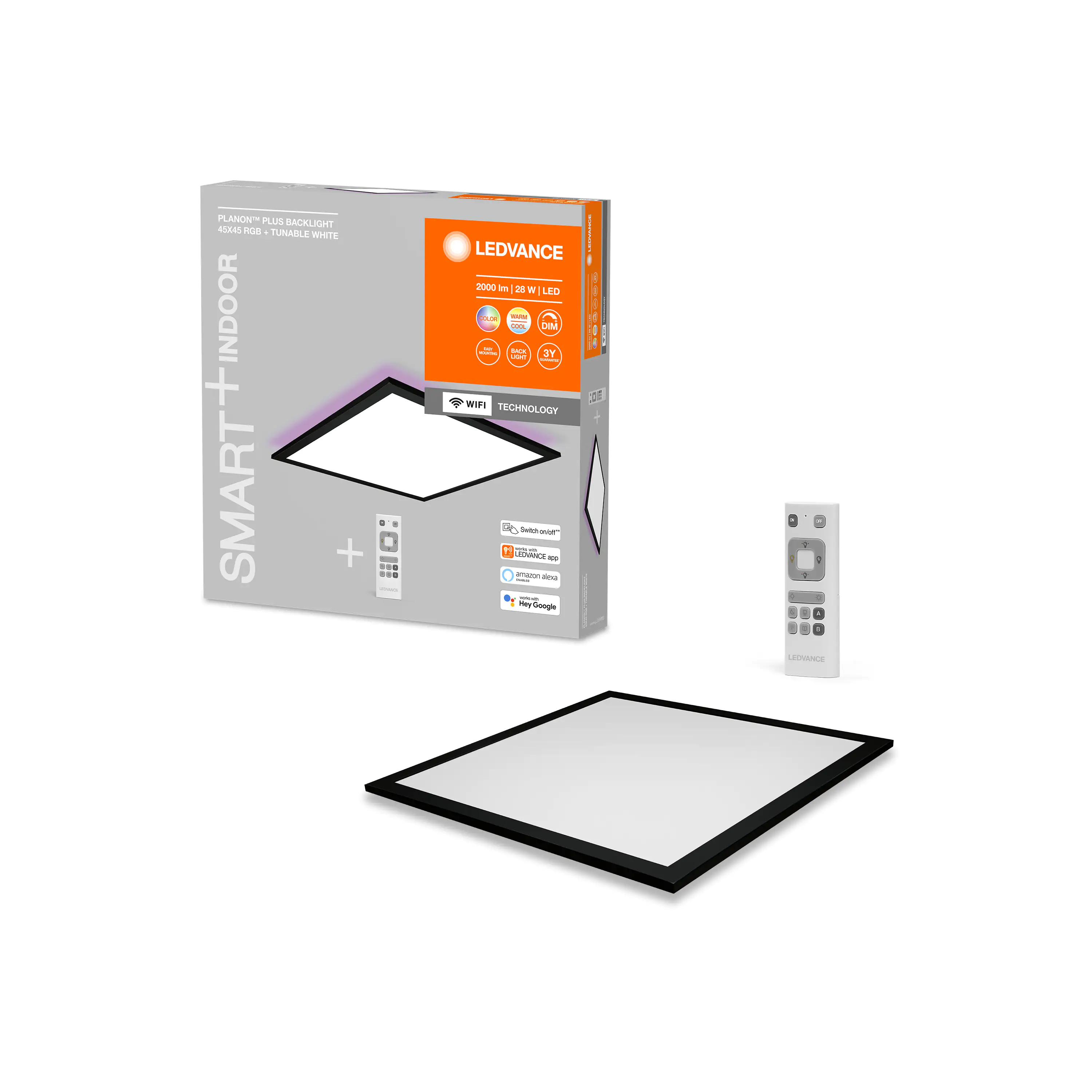 4058075650251_1 Ledvance LED Panel Smart+ WiFi Planon Plus 45 x 45 cm RGB-Backlight