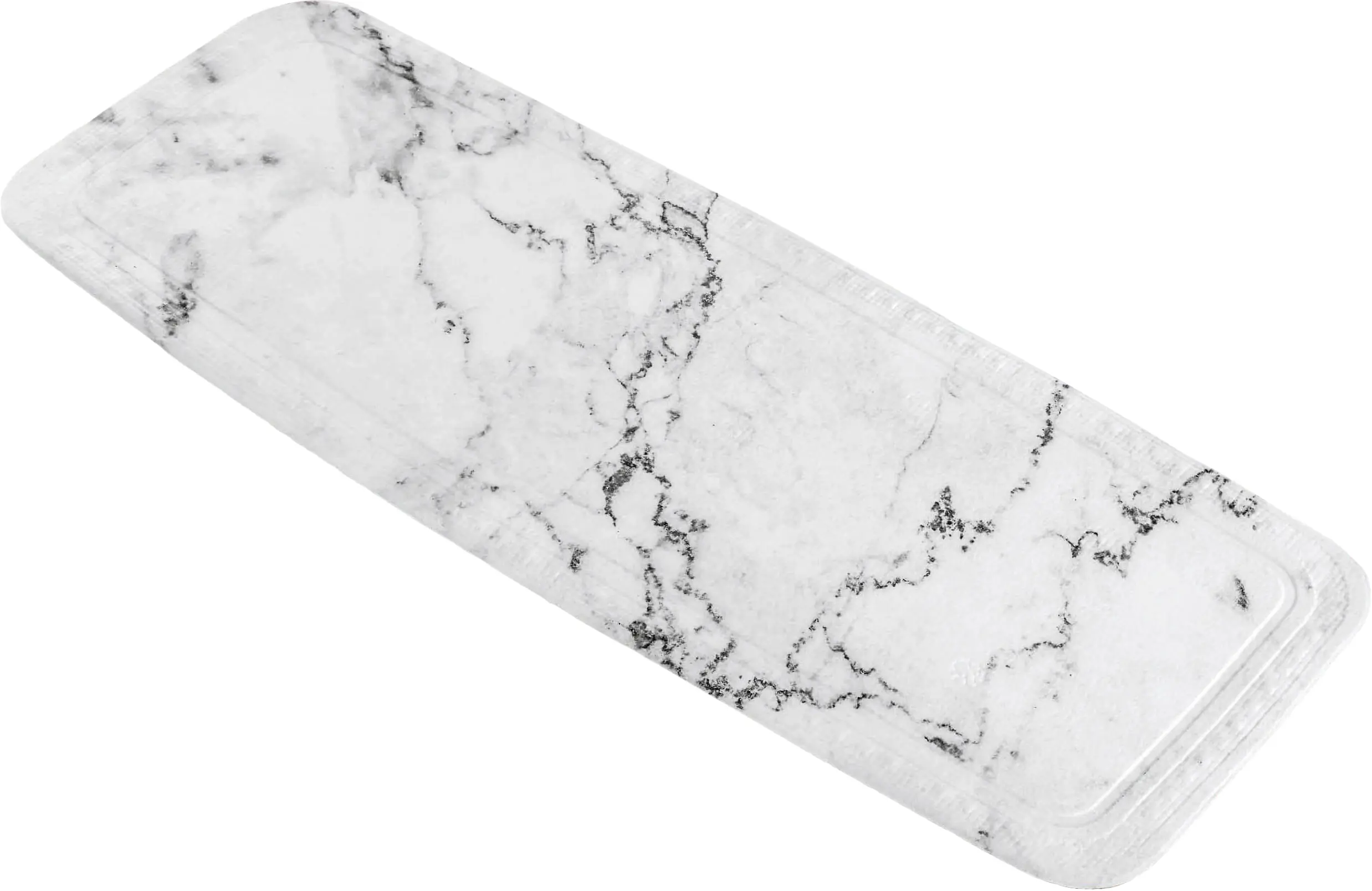 Kleine Wolke Wanneneinlage Marble anthrazit, 36 x 92 cm