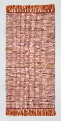 4002398909916 Alabama Fleckerlteppich Frida orange, 60 x 120 cm