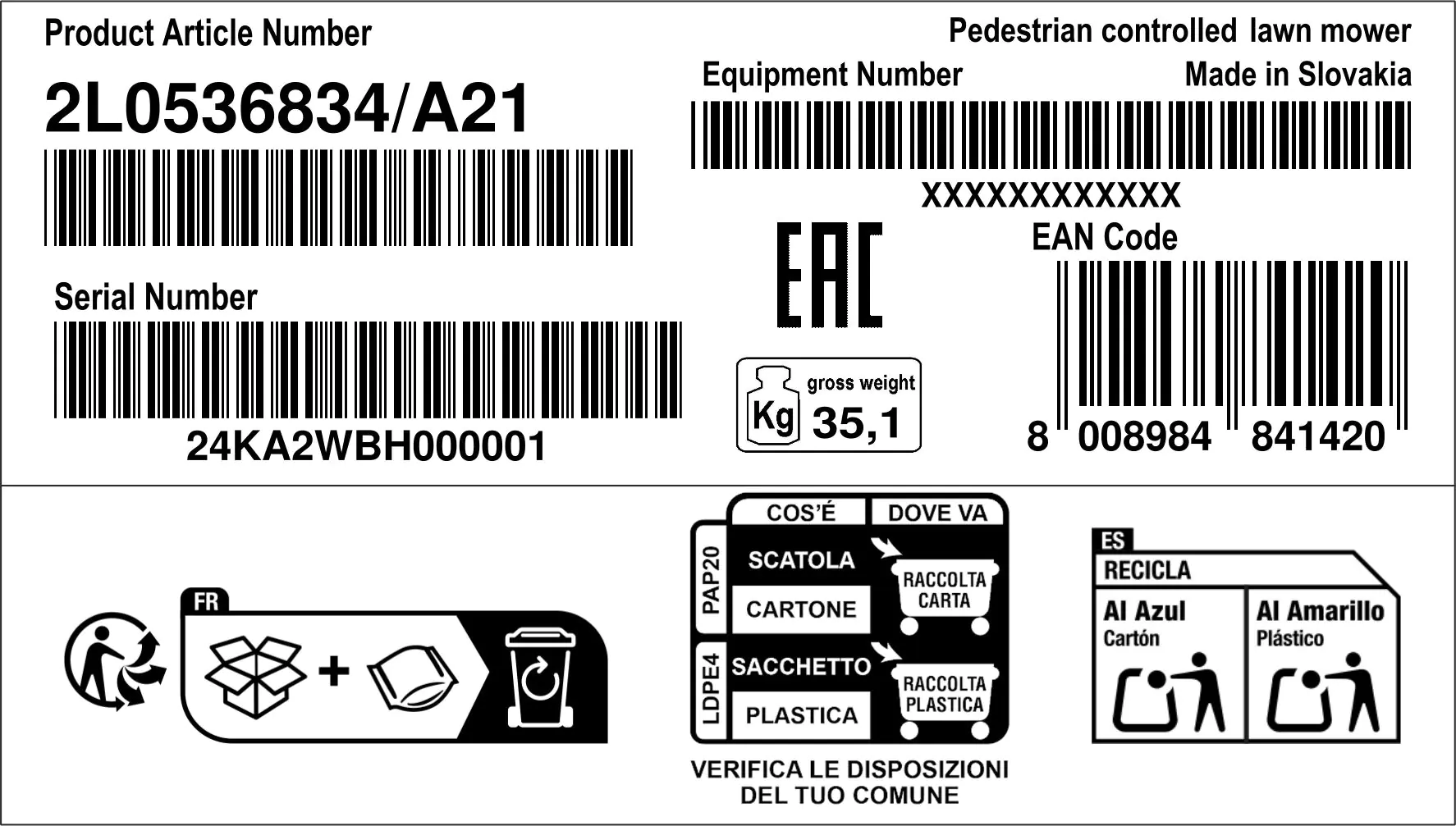 Alpina Benzin Rasenmäher AL4 51 SHQ 2,75 kW, 51 cm Schnittbreite