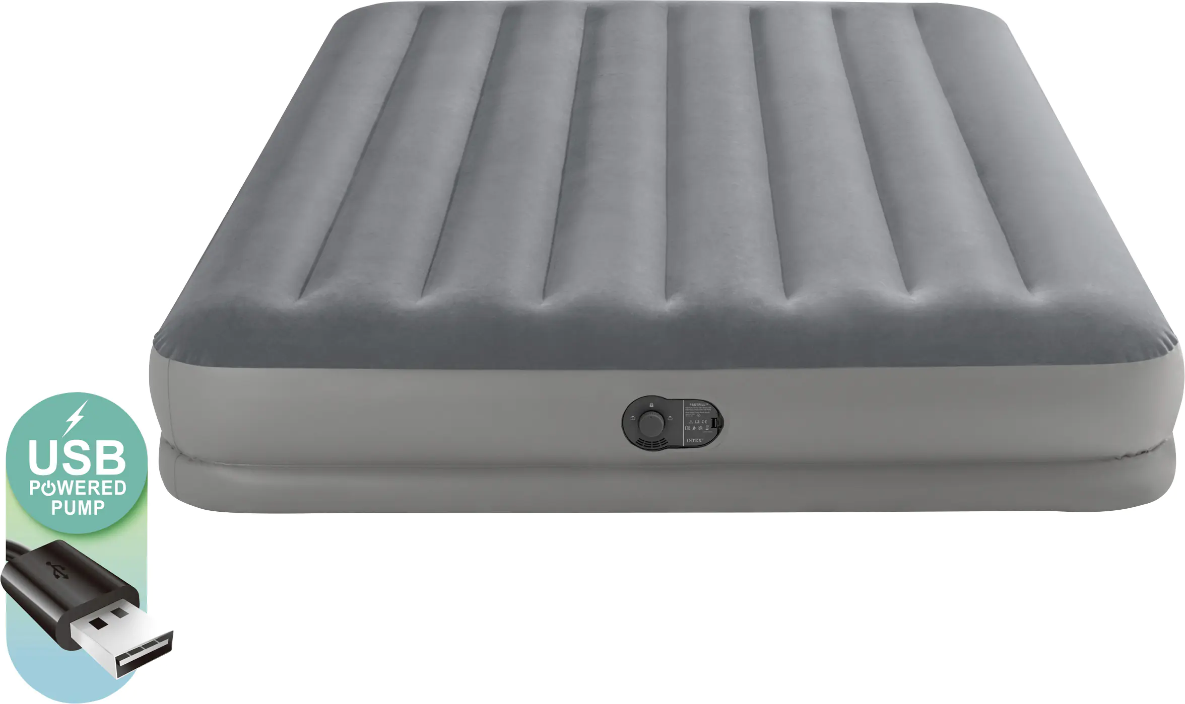 Intex Luftbett Dura-Beam Prestige Mid-Rise Queen grau 152 x 203 x 30 cm Intex Luftbett Dura-Beam Prestige Mid-Rise Queen grau 152 x 203 x 30 cm
