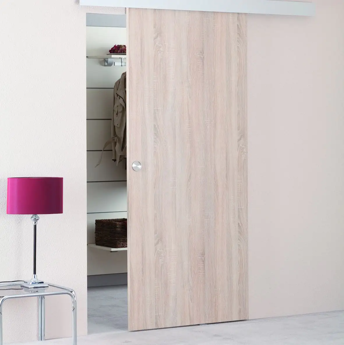 Schiebetürflügel Melamin, weiß