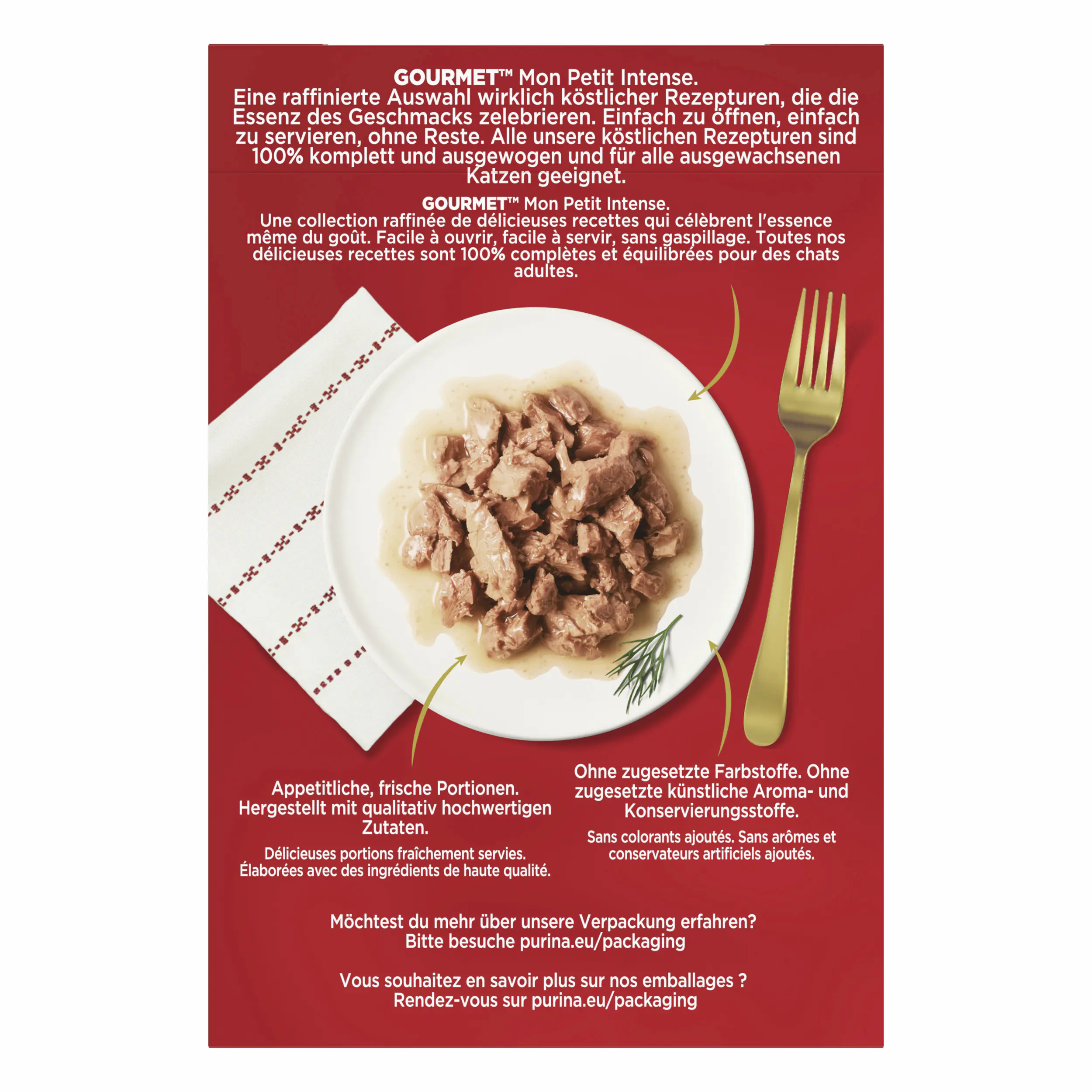 Gourmet Mon Petit mit Ente Huhn und Truthahn 6x 50g Gourmet Mon Petit