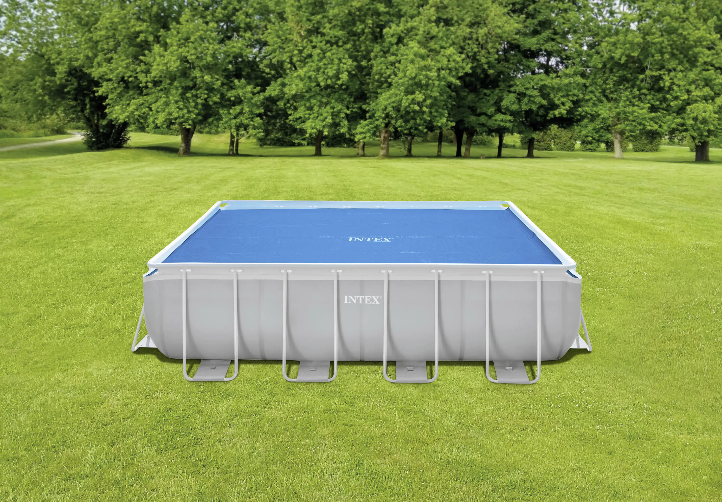 Intex Solarabdeckplane 400 x 200 cm , blau