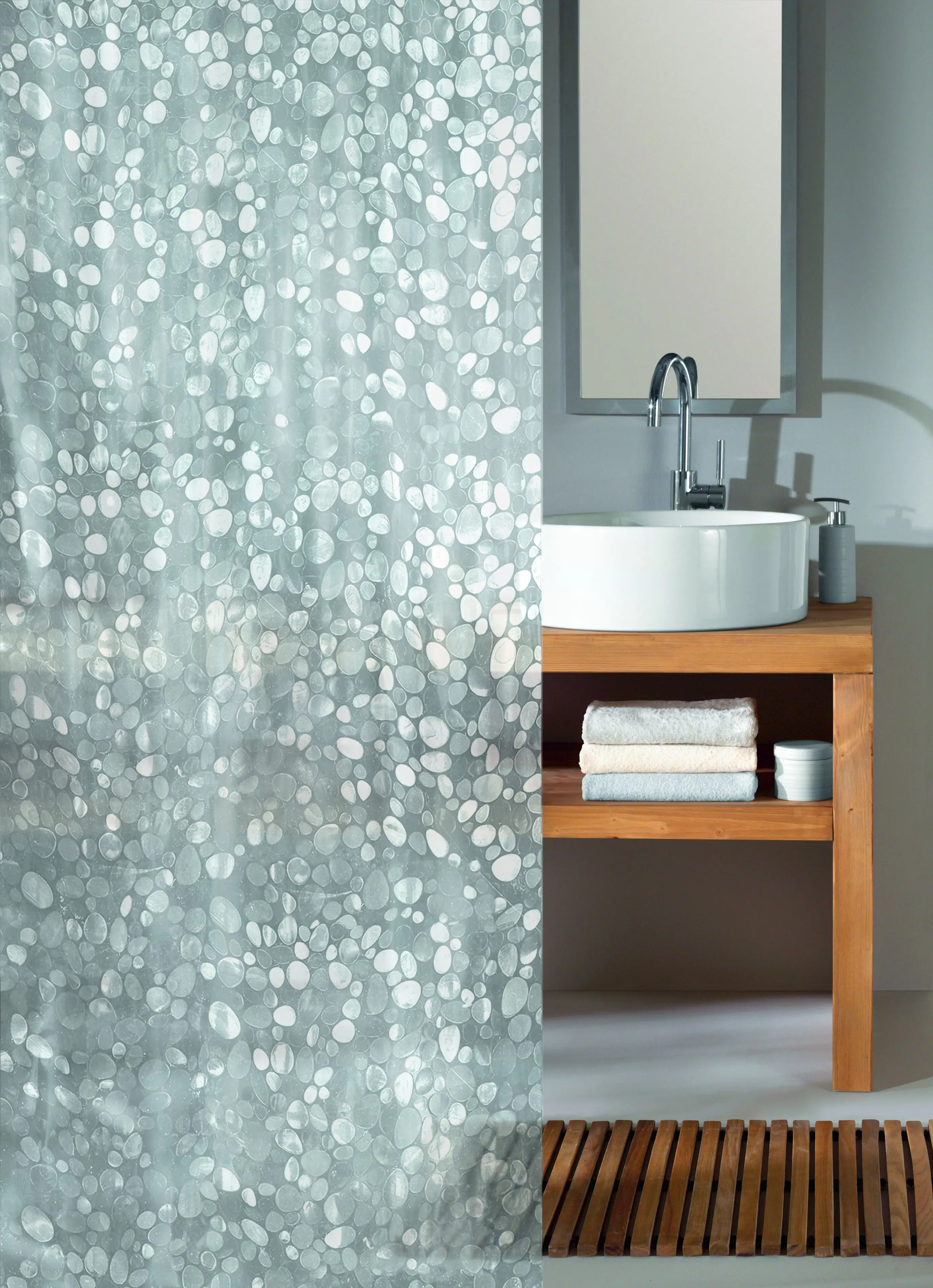 Kleine Wolke Duschvorhang Cristal clear, 180x200 cm kaufen | Globus Baumarkt | Gardinenstangen