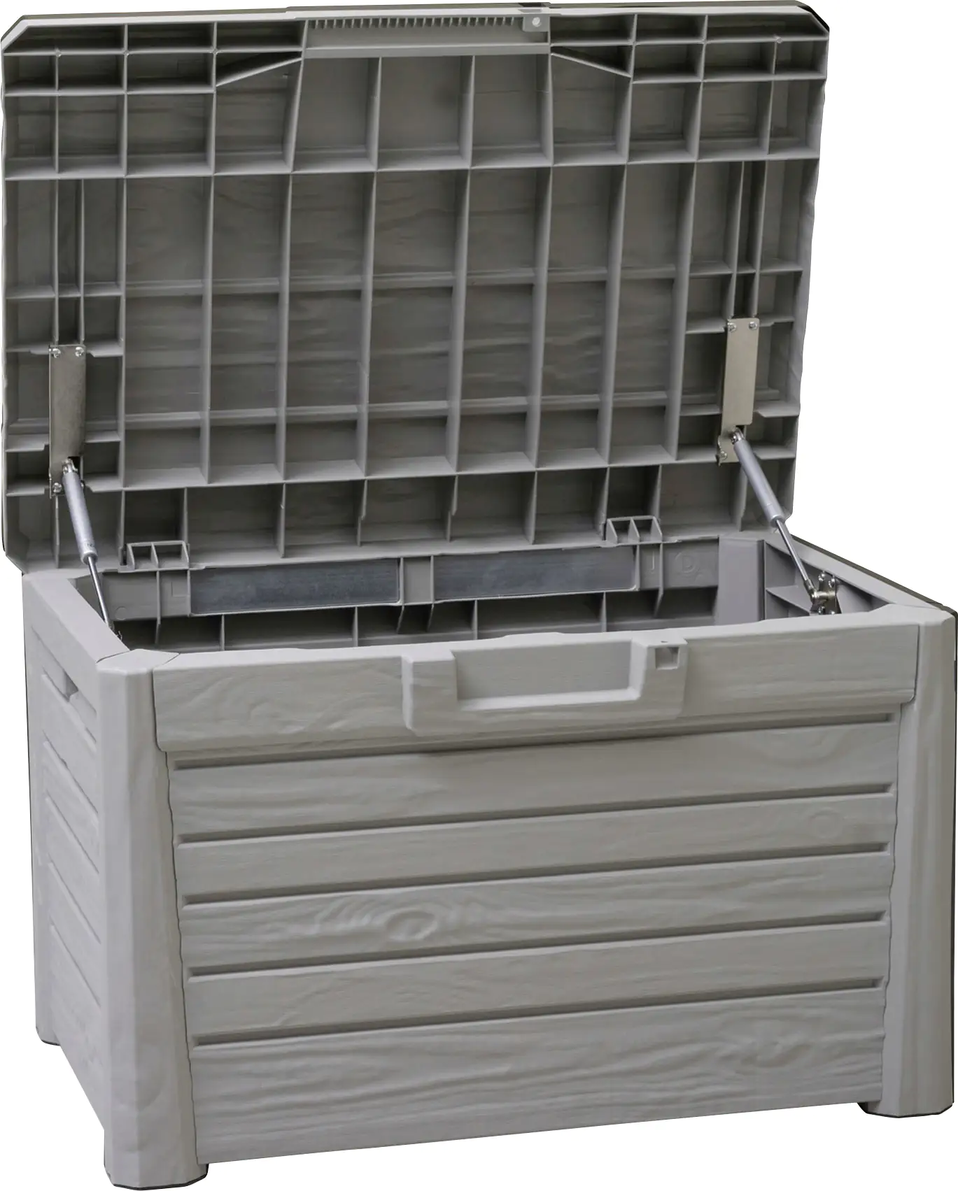 Dobar Gartentruhe aus Kunststoff warmgrau 73 x 50,5 x 46,5 cm Dobar Gartentruhe aus Kunststoff warmgrau 73 x 50,5 x 46,5 cm