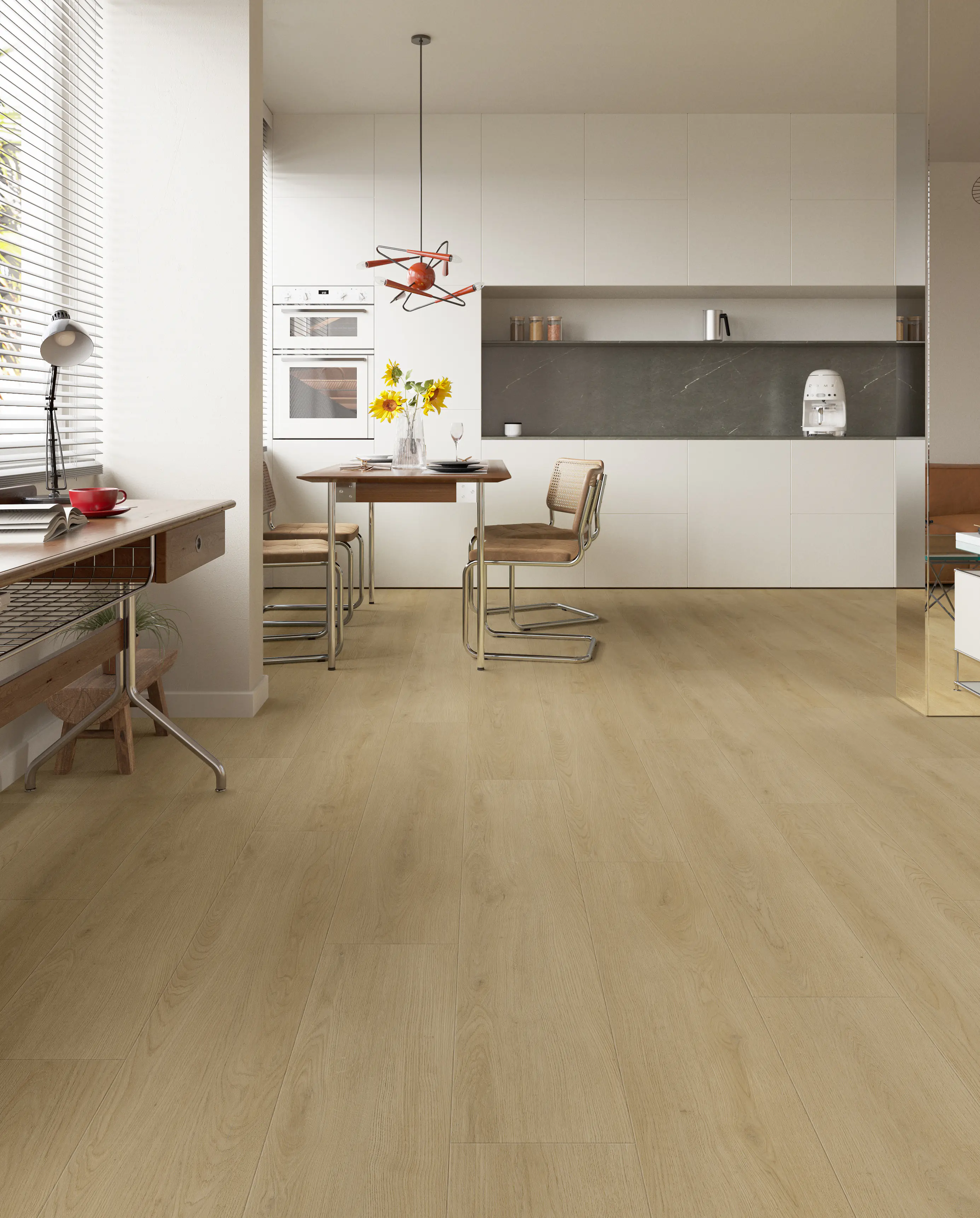 Decoflooring Vinylboden mit Trittschalldämmung Eiche Nova Nordic