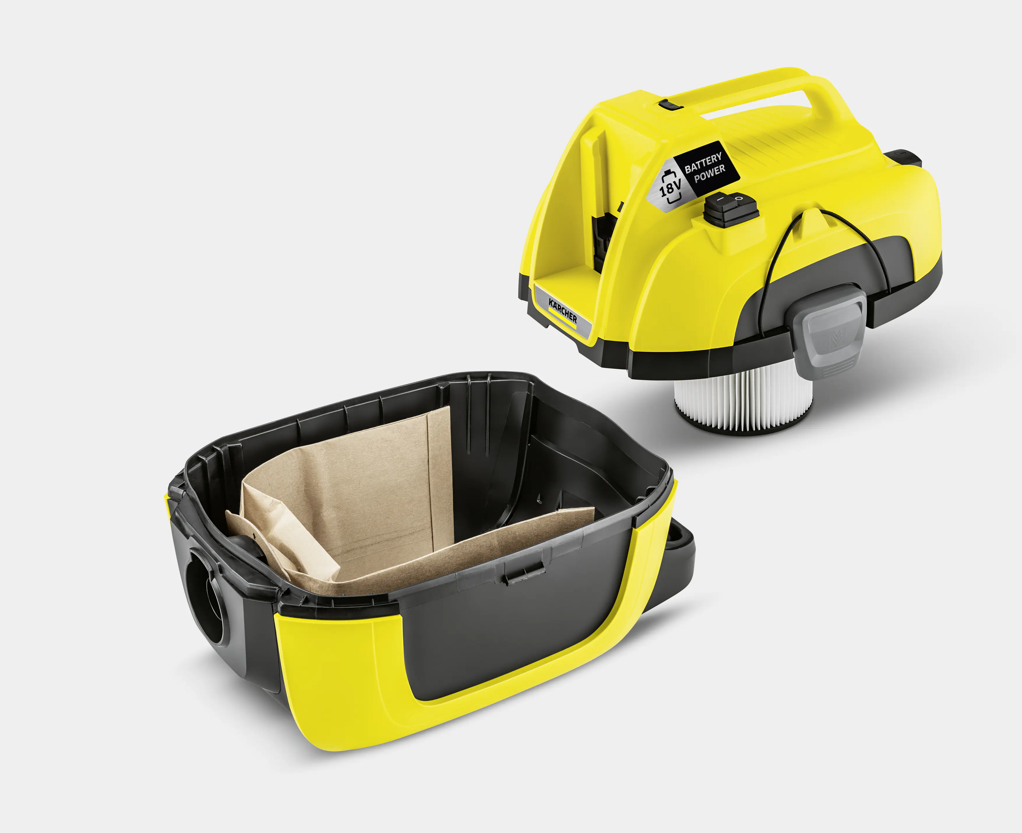Kärcher Akku-Nass-/Trockensauger WD 1 Compact Battery 18 V kabellos Solo Kärcher Akku-Nass-/Trockensauger WD 1 Compact Battery 18 V kabellos Solo
