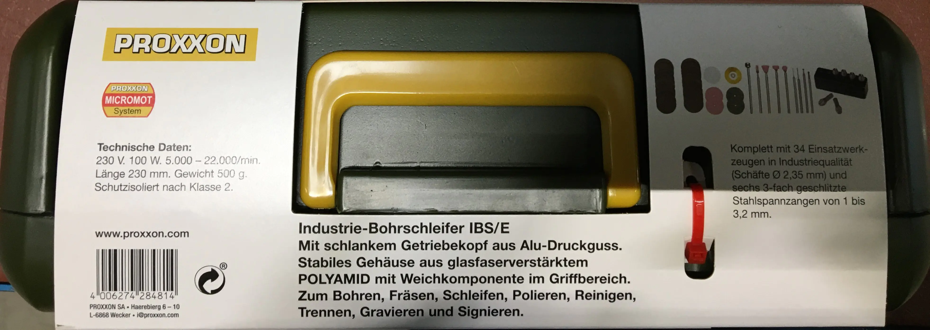 Proxxon Bohrschleifer IBS/E inkl. Zubehör Proxxon Bohrschleifer IBS/E inkl. Zubehör