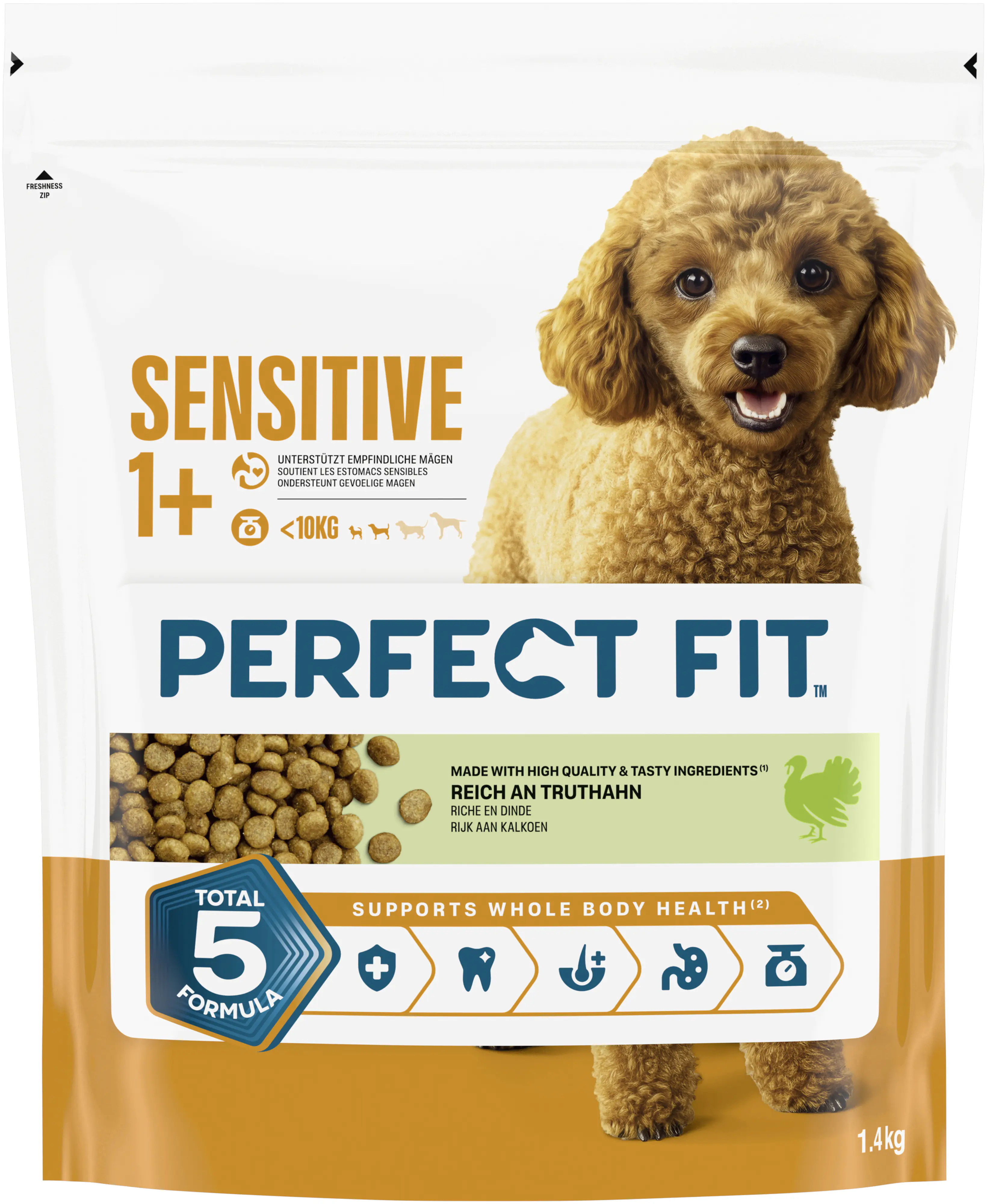 Perfect Fit Sensitive Hundetrockenfutter Adult Mini 1,4 kg Truthahn