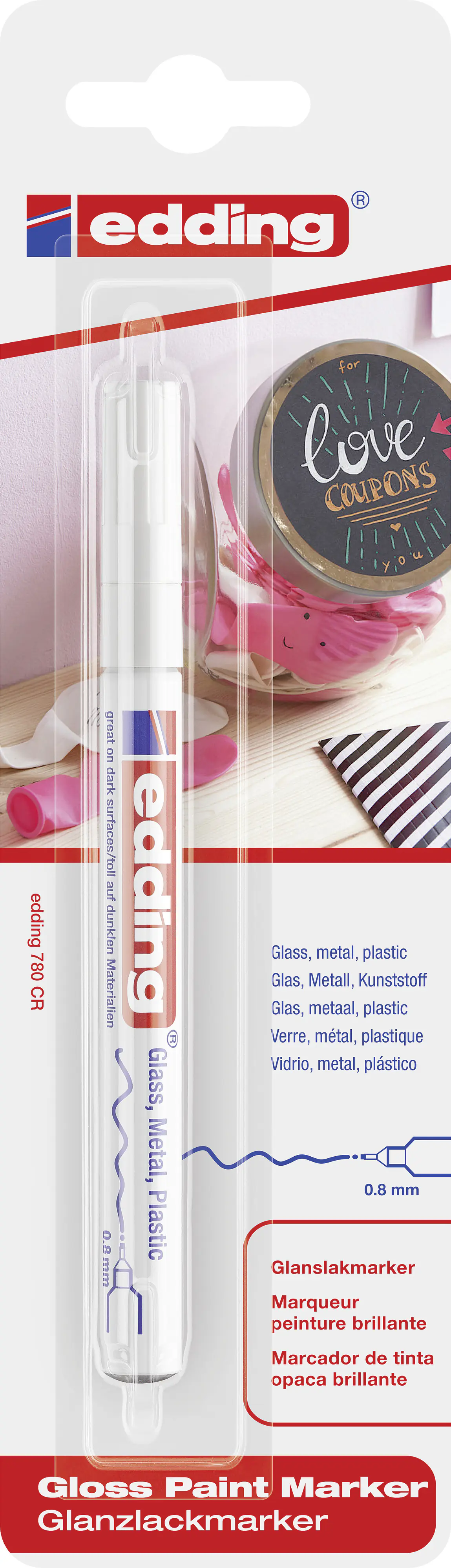 edding 780 Glanzlackmarker weiß