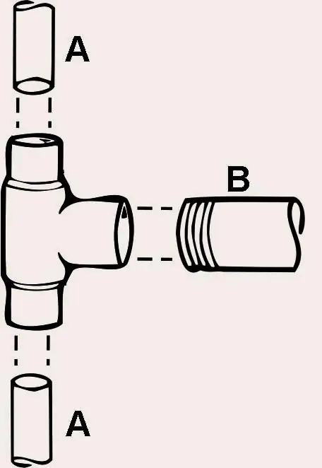 Cornat Löt-T-Stück Fitting Ø 15 mm / 1/2"
