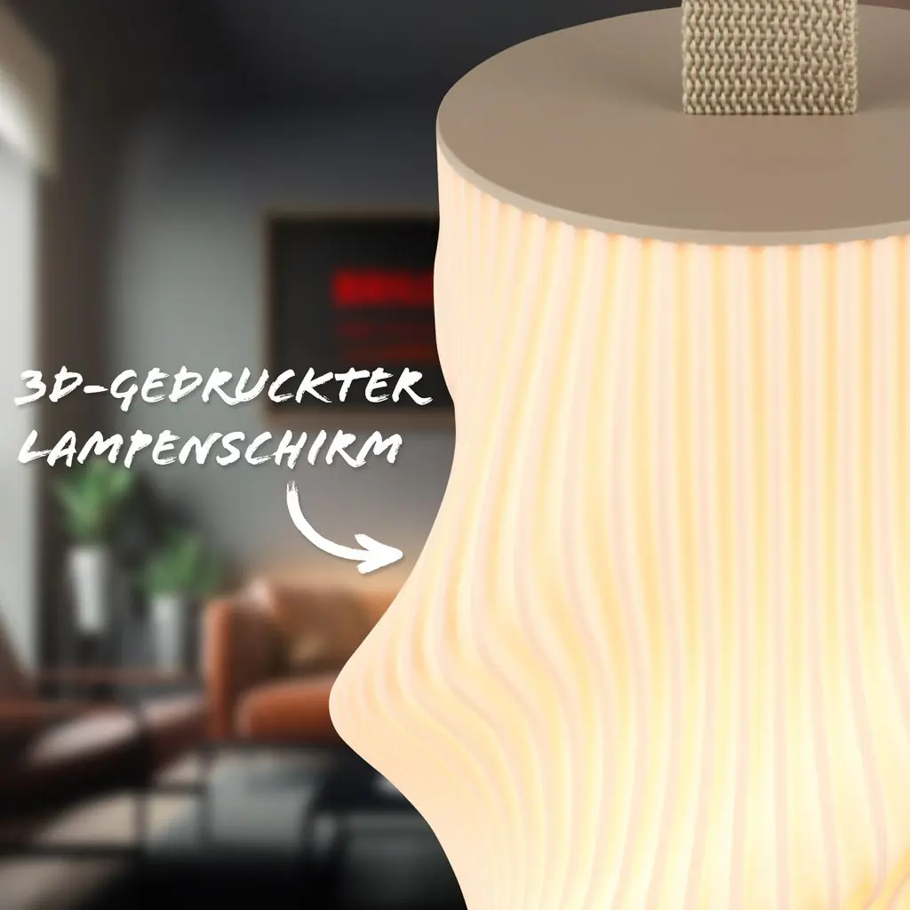 Briloner LED Akku-Tischleuchte Tubi beige 2W 150lm warmweiß dimmbar