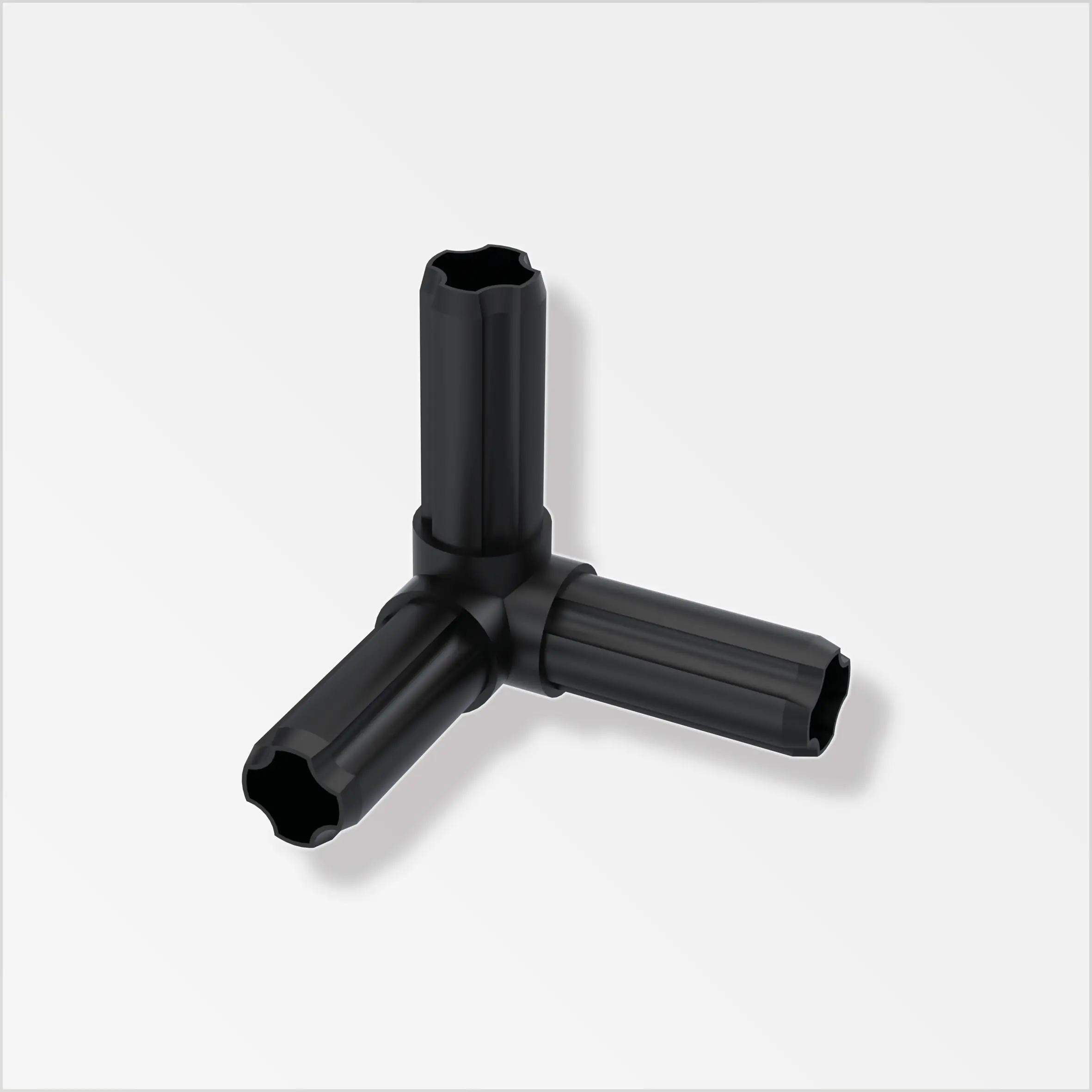 alfer Combitech Eckverbinder Winkel Kunststoff 23,5 mm schwarz