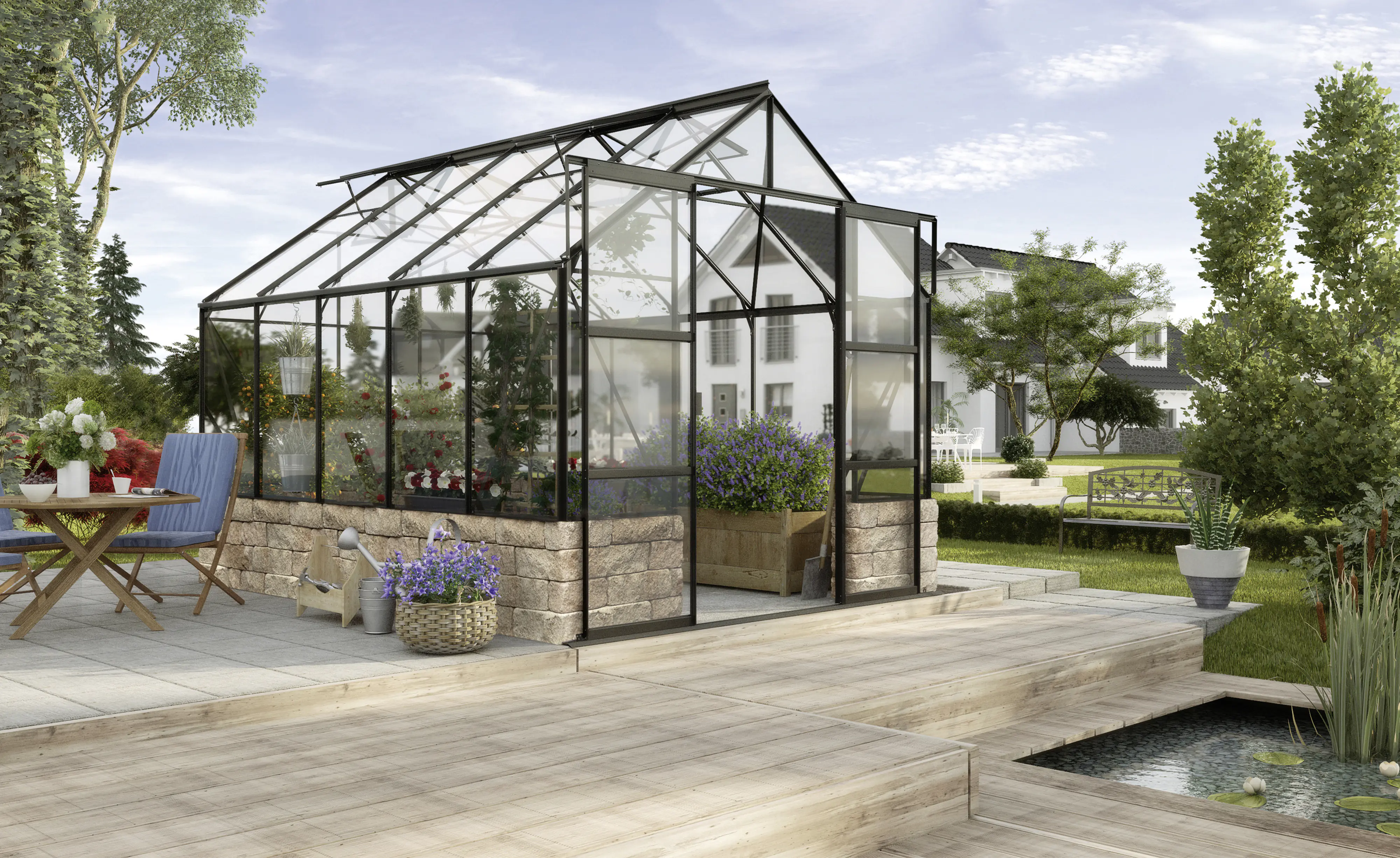 Vitavia Gewächshaus Cassandra 8300 257 x 324 cm 3 mm Sicherheitsglas