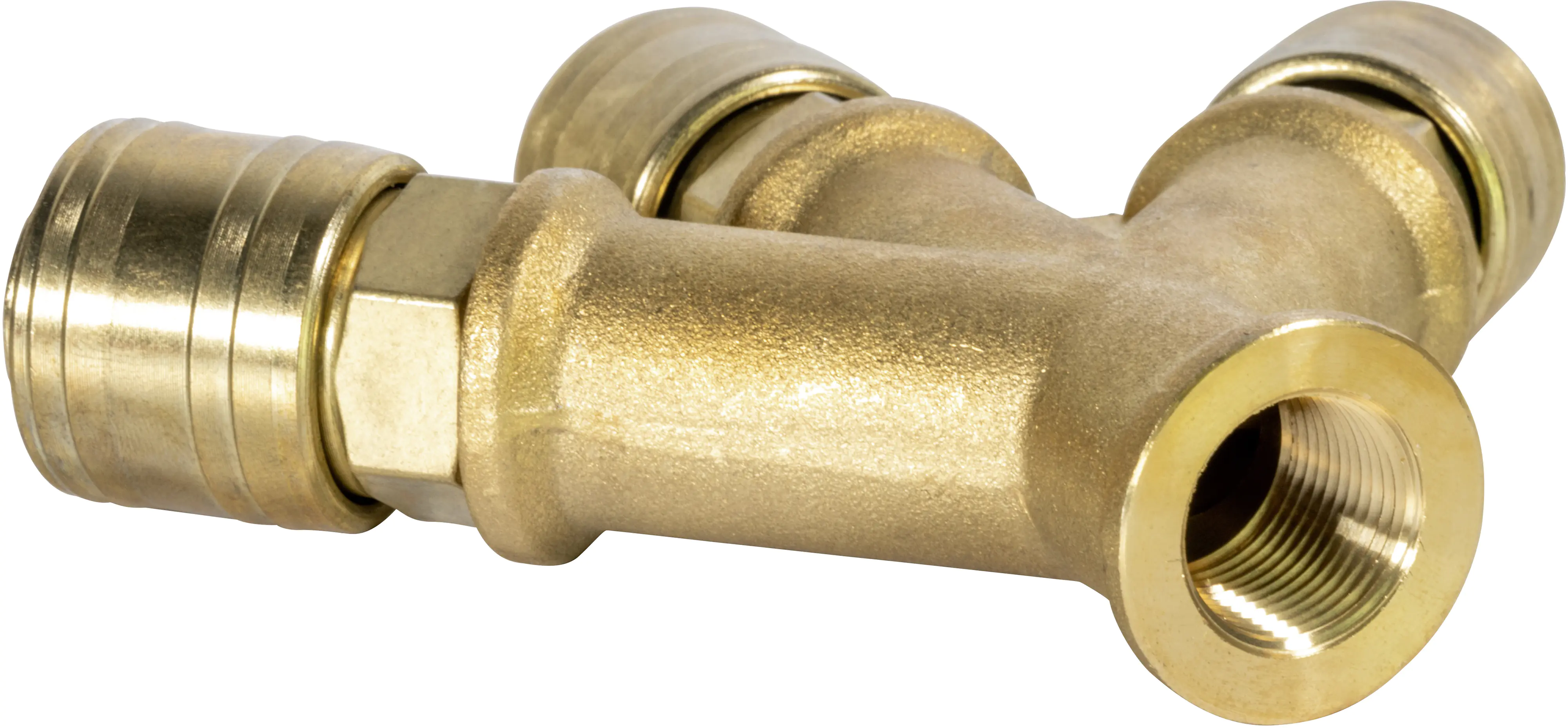 Güde Verteiler 9,53 mm 3/8" Innengewinde 3 Kupplungen