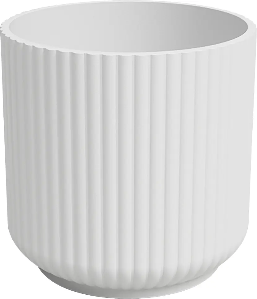 Artevasi Übertopf Luna Keramik weiß matt Ø 24 x 24 cm 