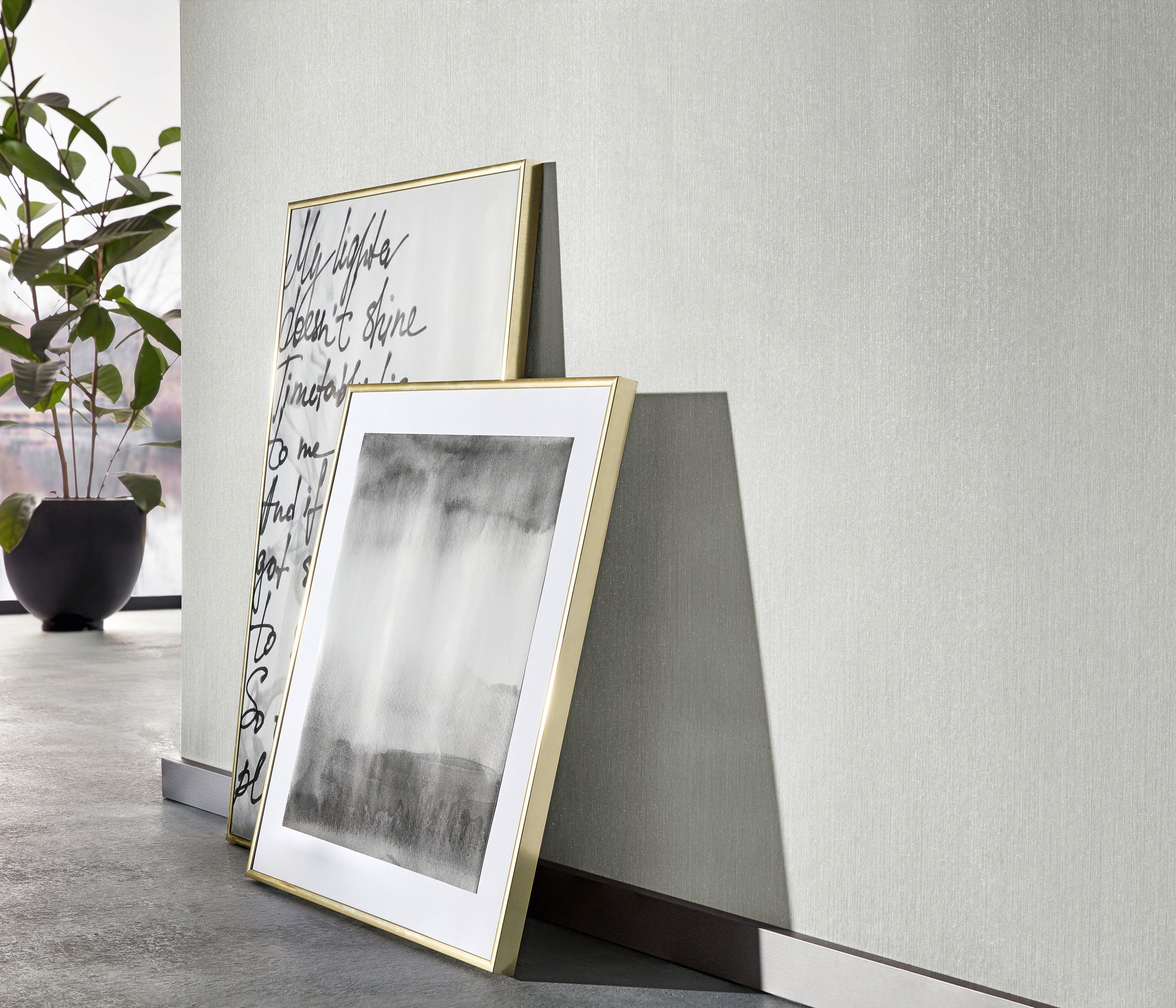 Guido Maria Kretschmer Vliestapete 10004-31 Fashion For Walls uni hellgrau 10,05 x 0,53 m