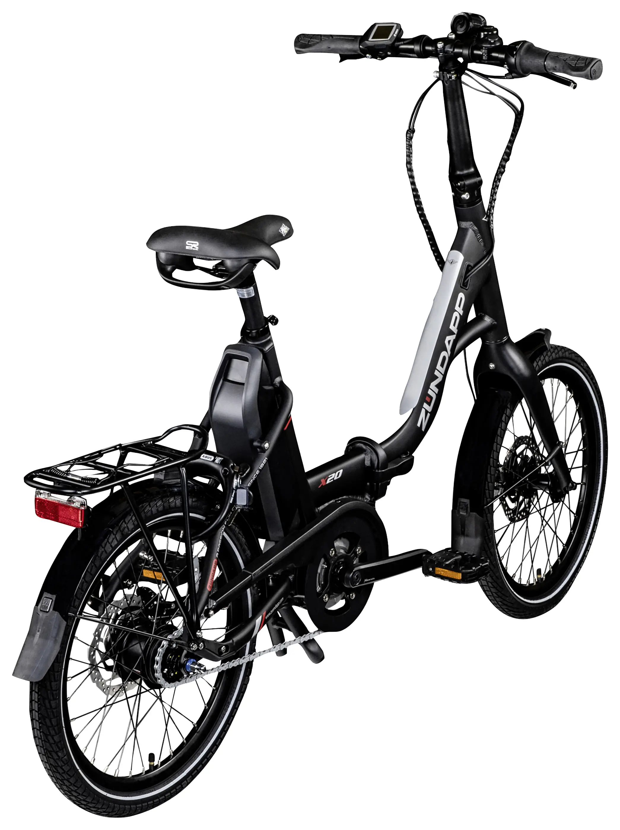 Zündapp E-Bike X20 E-Klapprad 20 Zoll 9-Gang 400 Wh schwarz rot