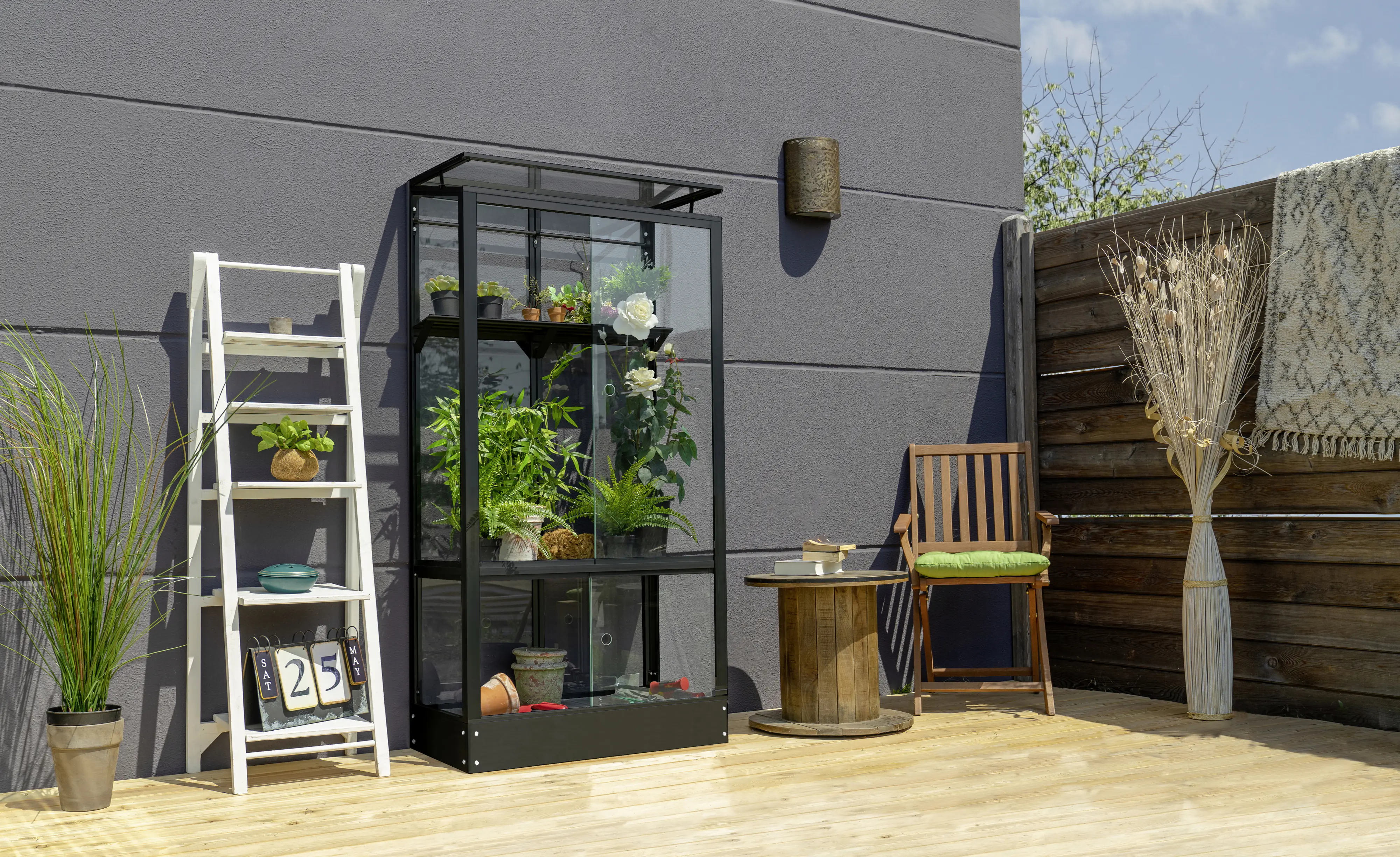 Vitavia Balkongewächshaus Stad 350 43 x 81 cm 3 mm ESG