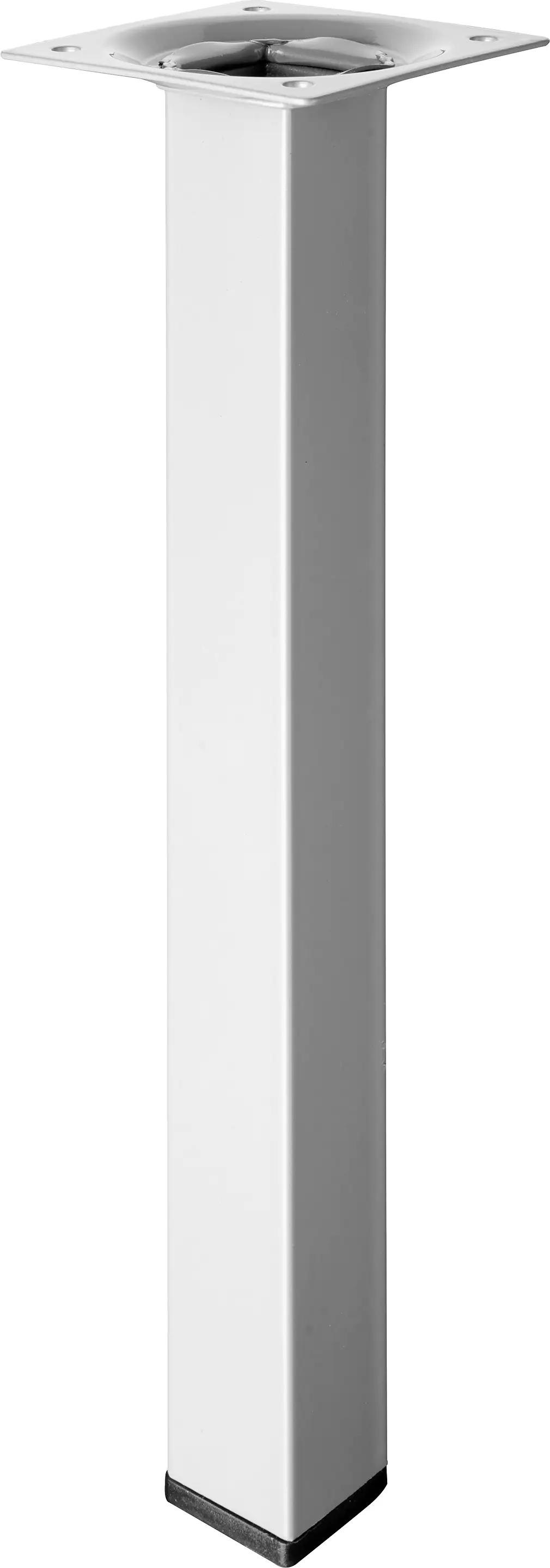 Hettich Tischbein 2,5 x 25 cm Stahl Aluminium-Optik - 1 Stück