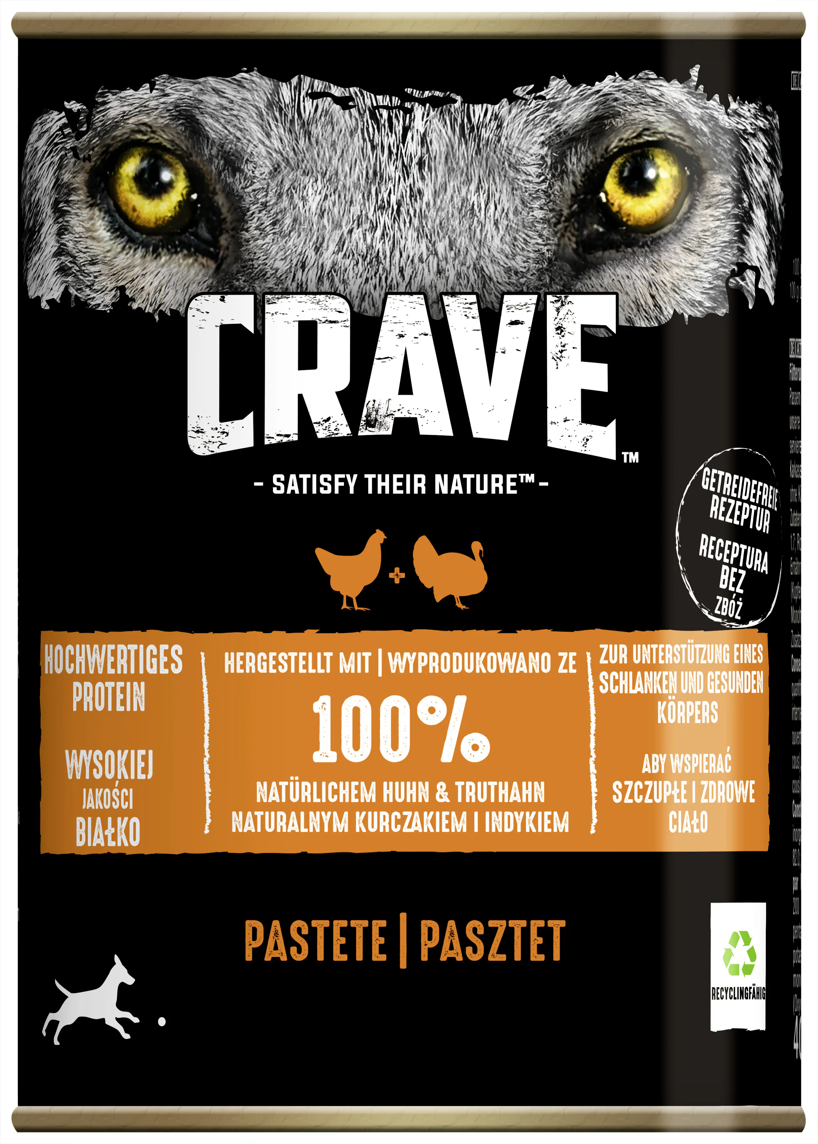 Crave Hundenassfutter Adult getreidefrei 400 g Huhn & Truthahn